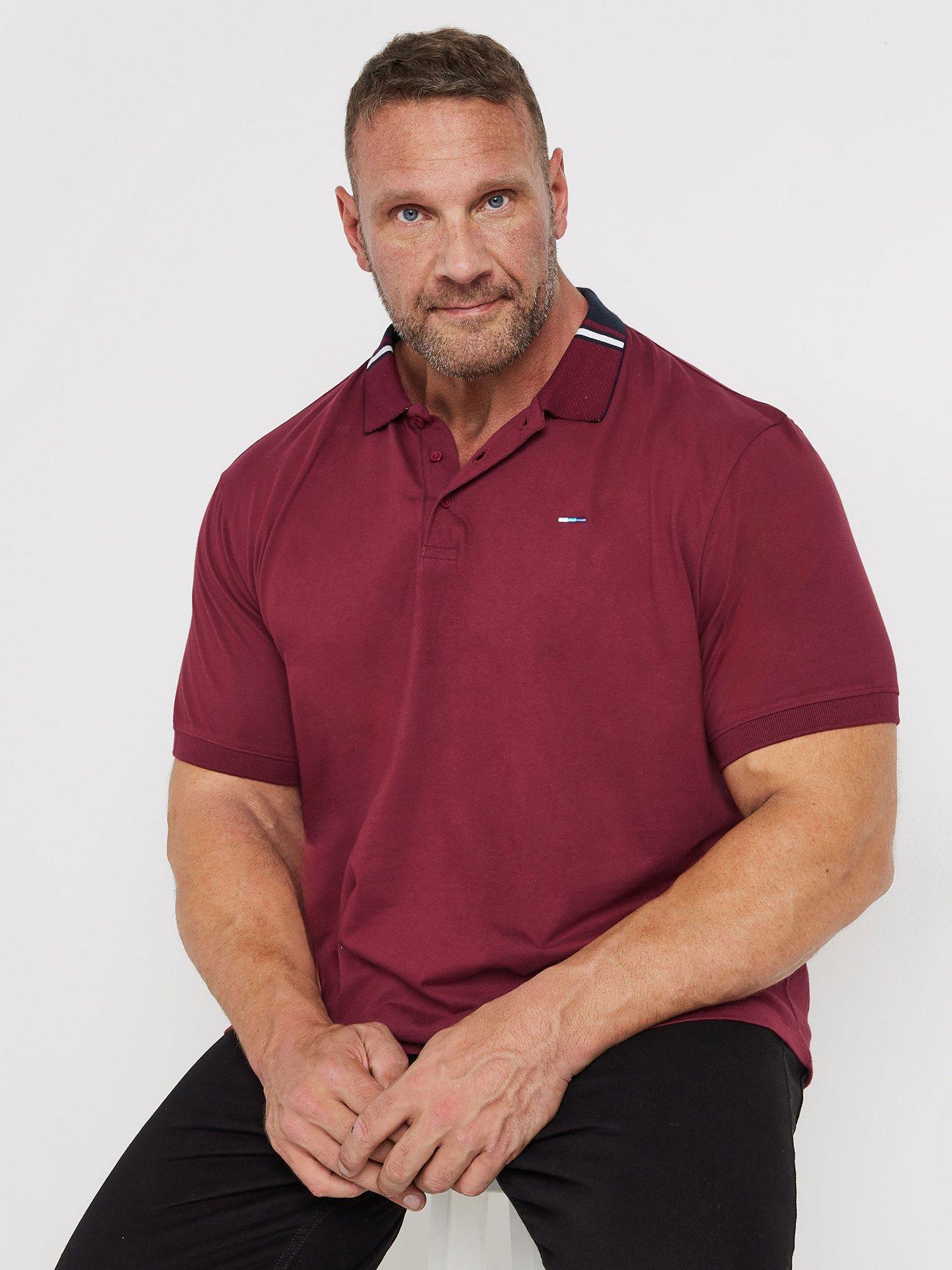 BadRhino Jacquard Polo Shirt - Red