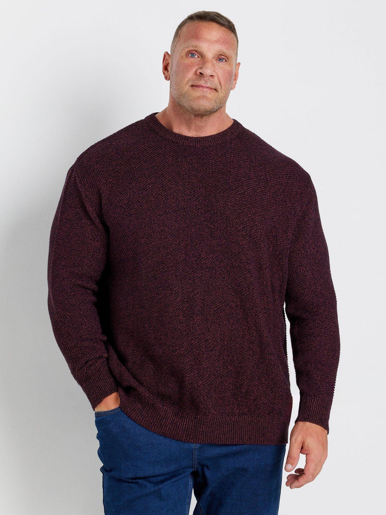 undefined Twist Crew Neck Knitted Jumper - Red