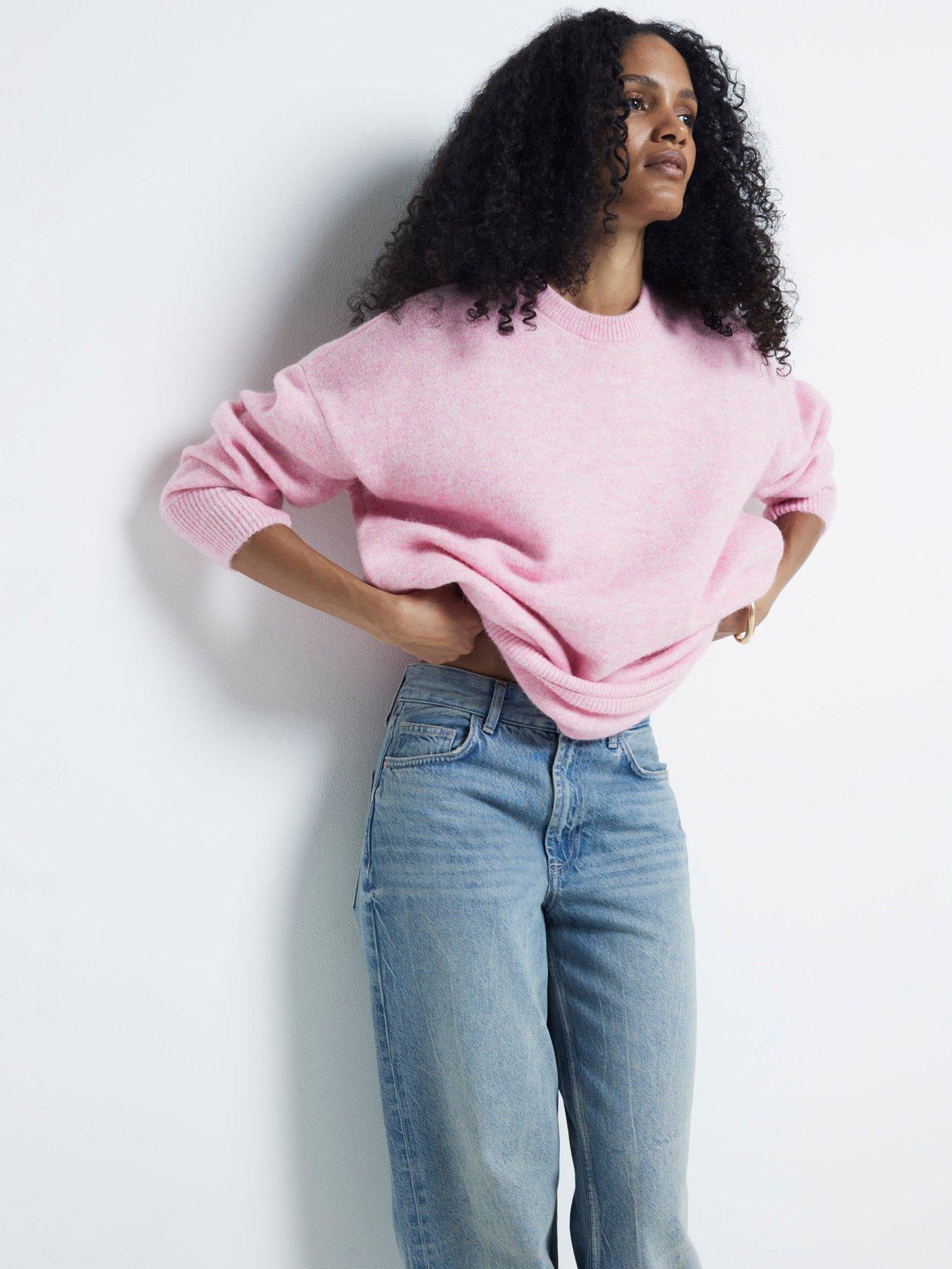 river-island-oversized-jumper-bright-pink