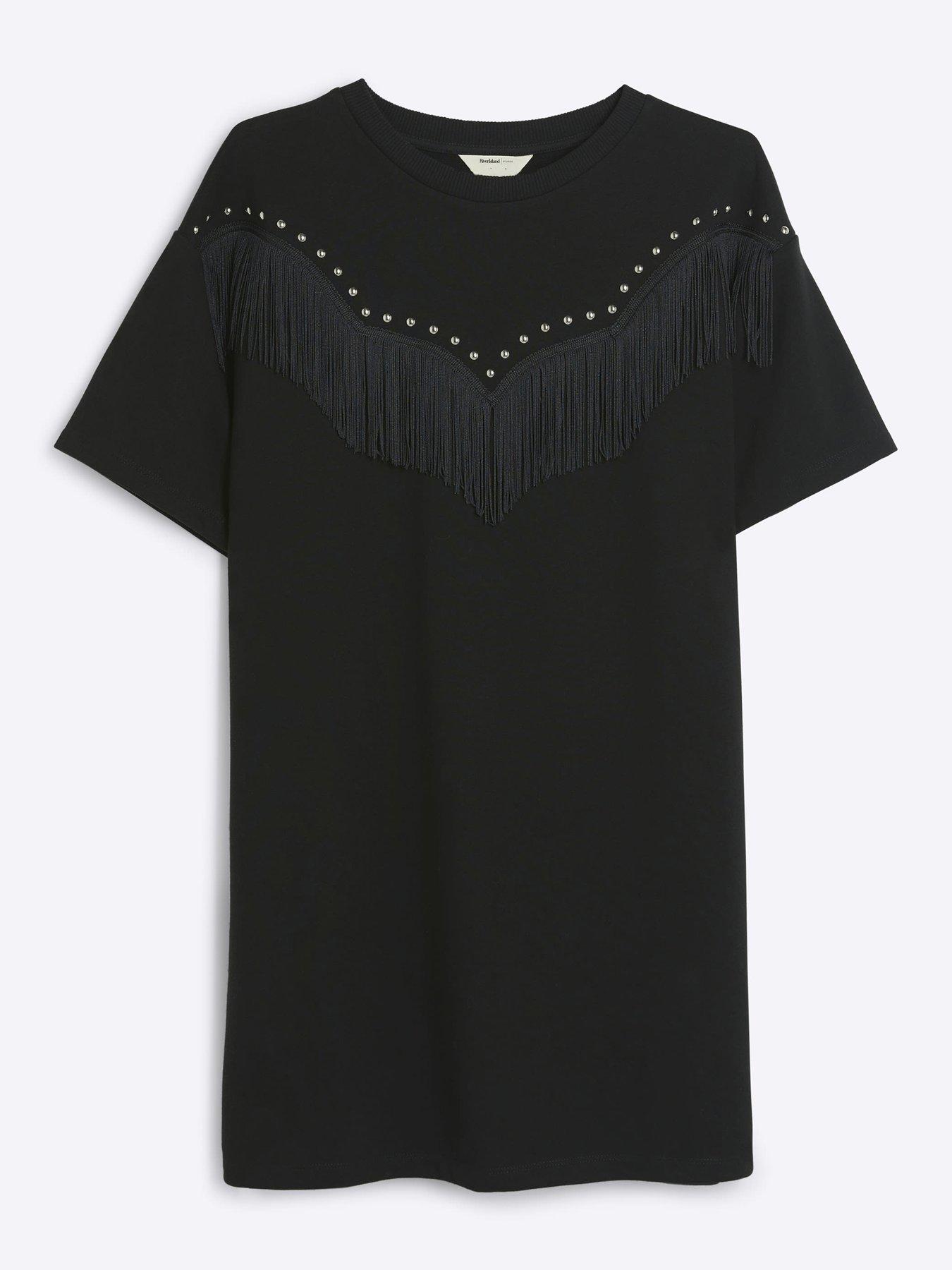 river-island-western-fringe-t-shirt-dress-blackdetail