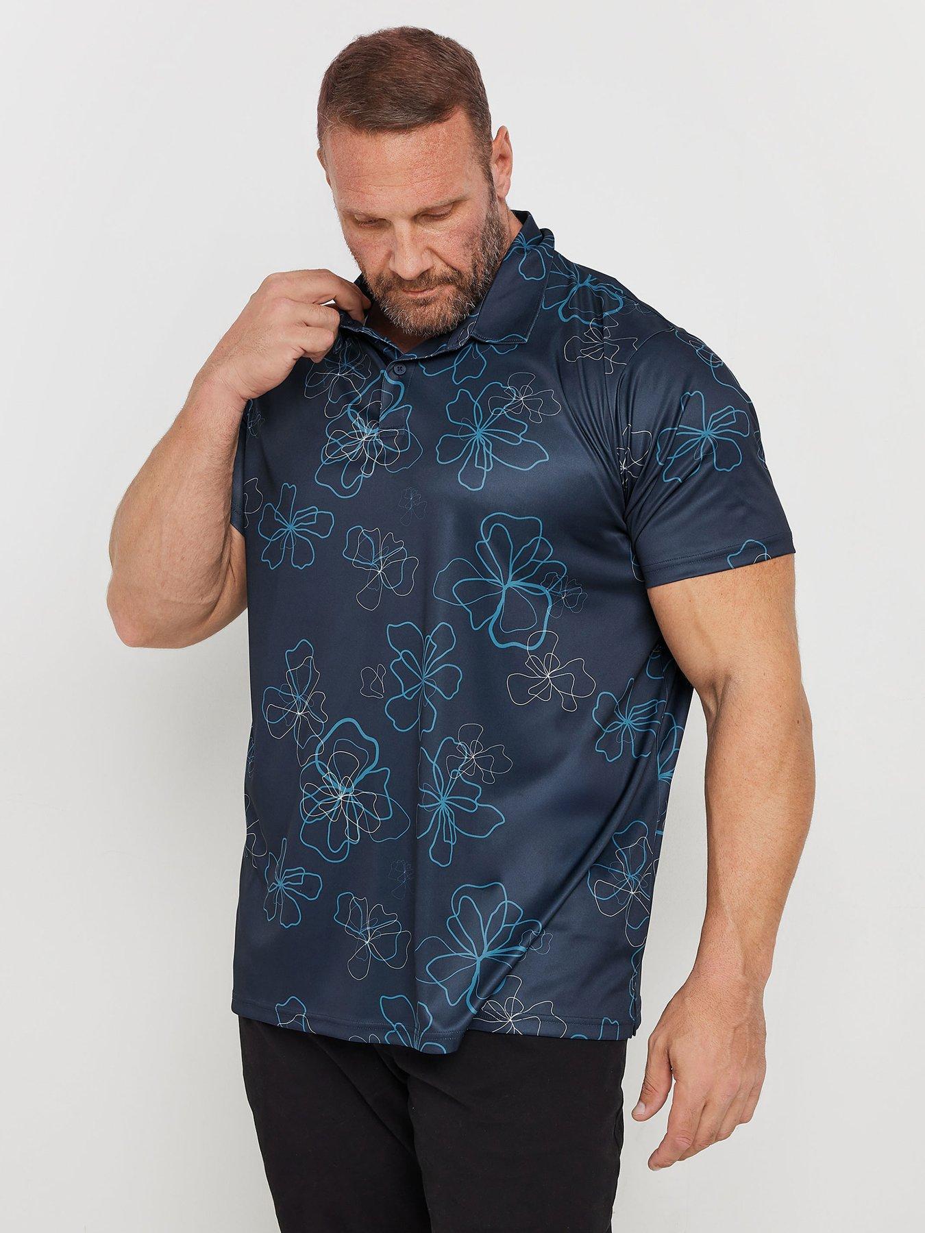 BadRhino Badrhino Br Golf Floral Polo Shirt