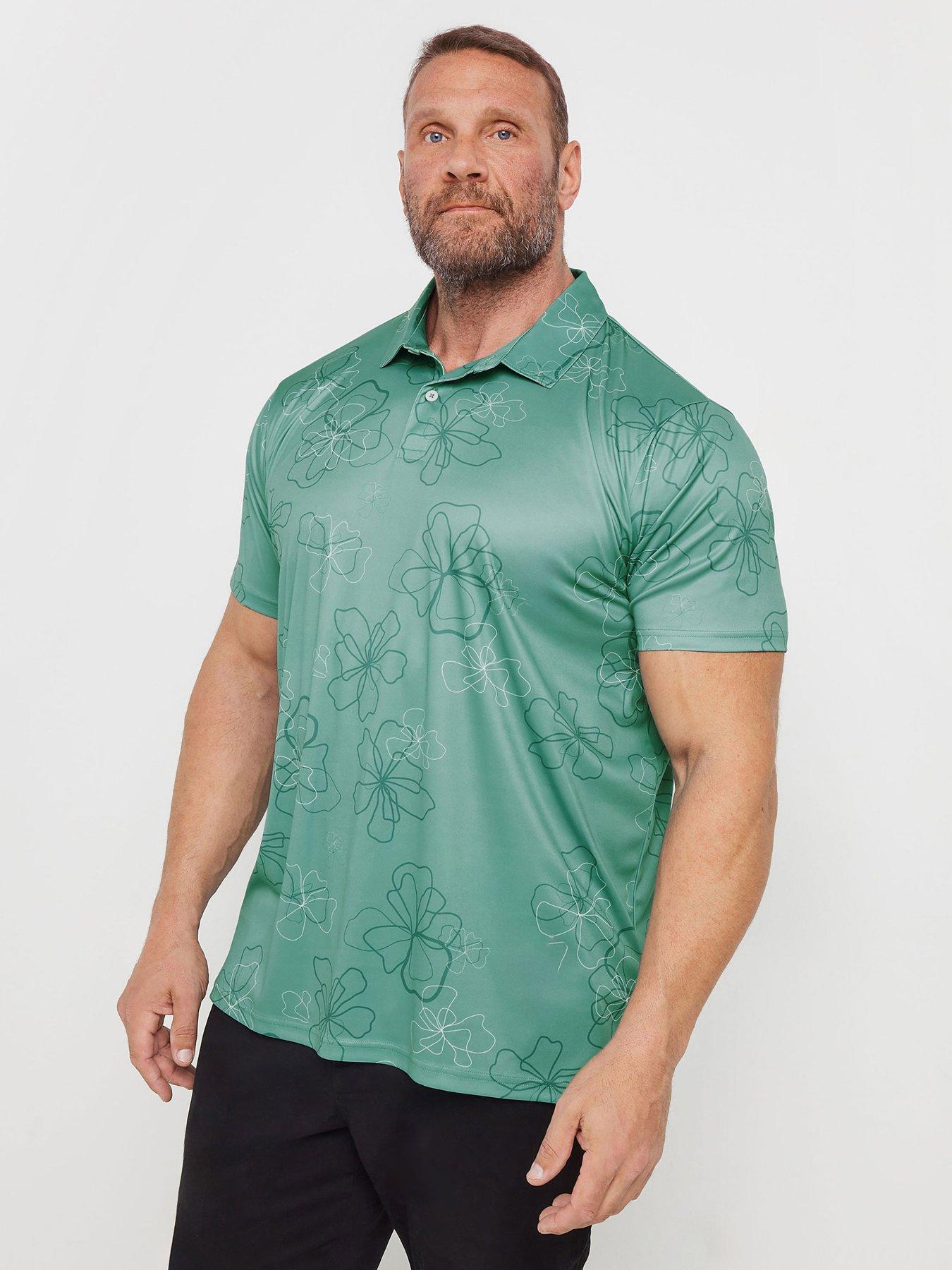 BadRhino Badrhino Br Golf Floral Polo Shirt