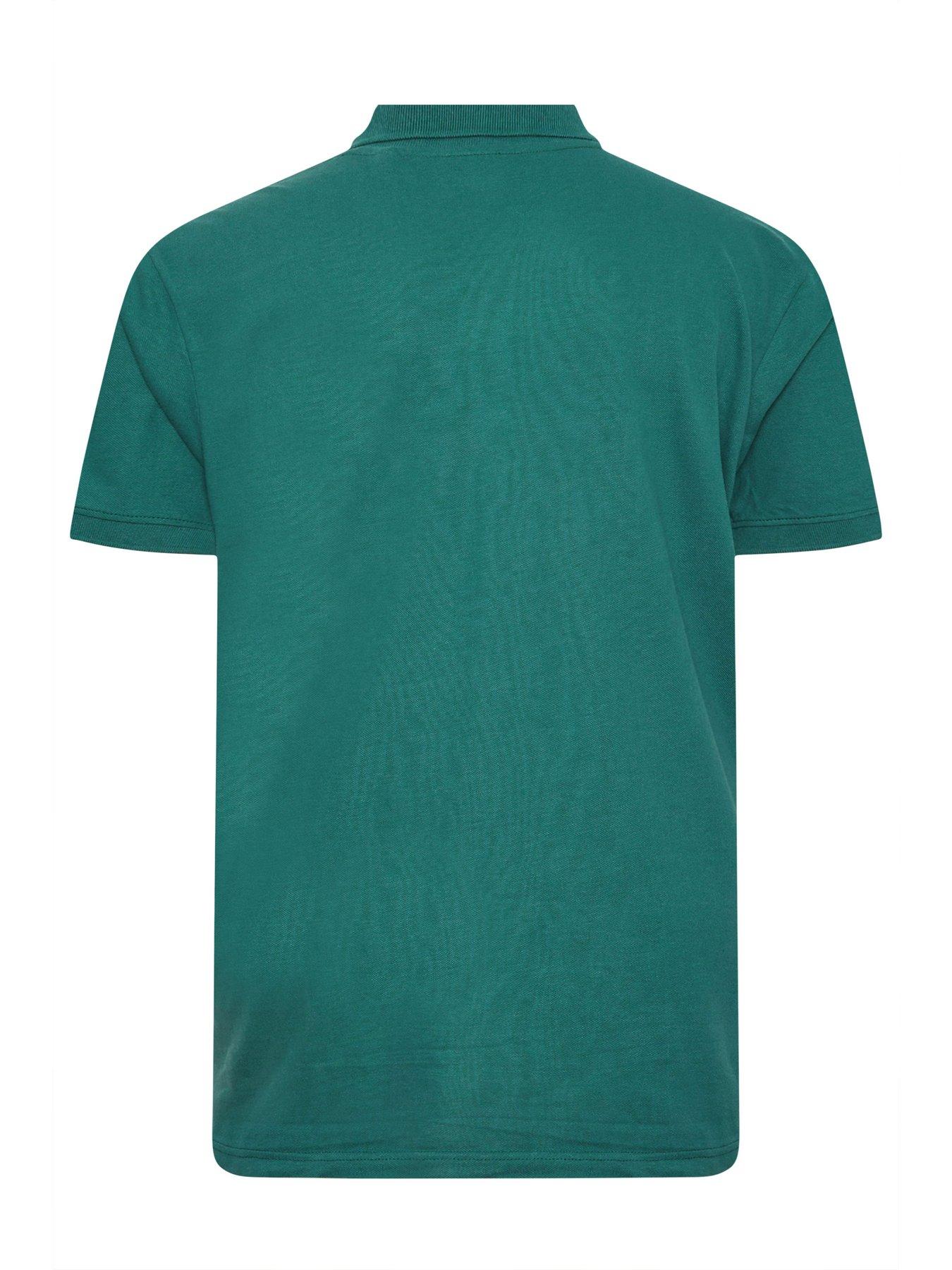 Image 2 of 3 of BadRhino Big &amp; Tall Plain Polo Shirt - Green