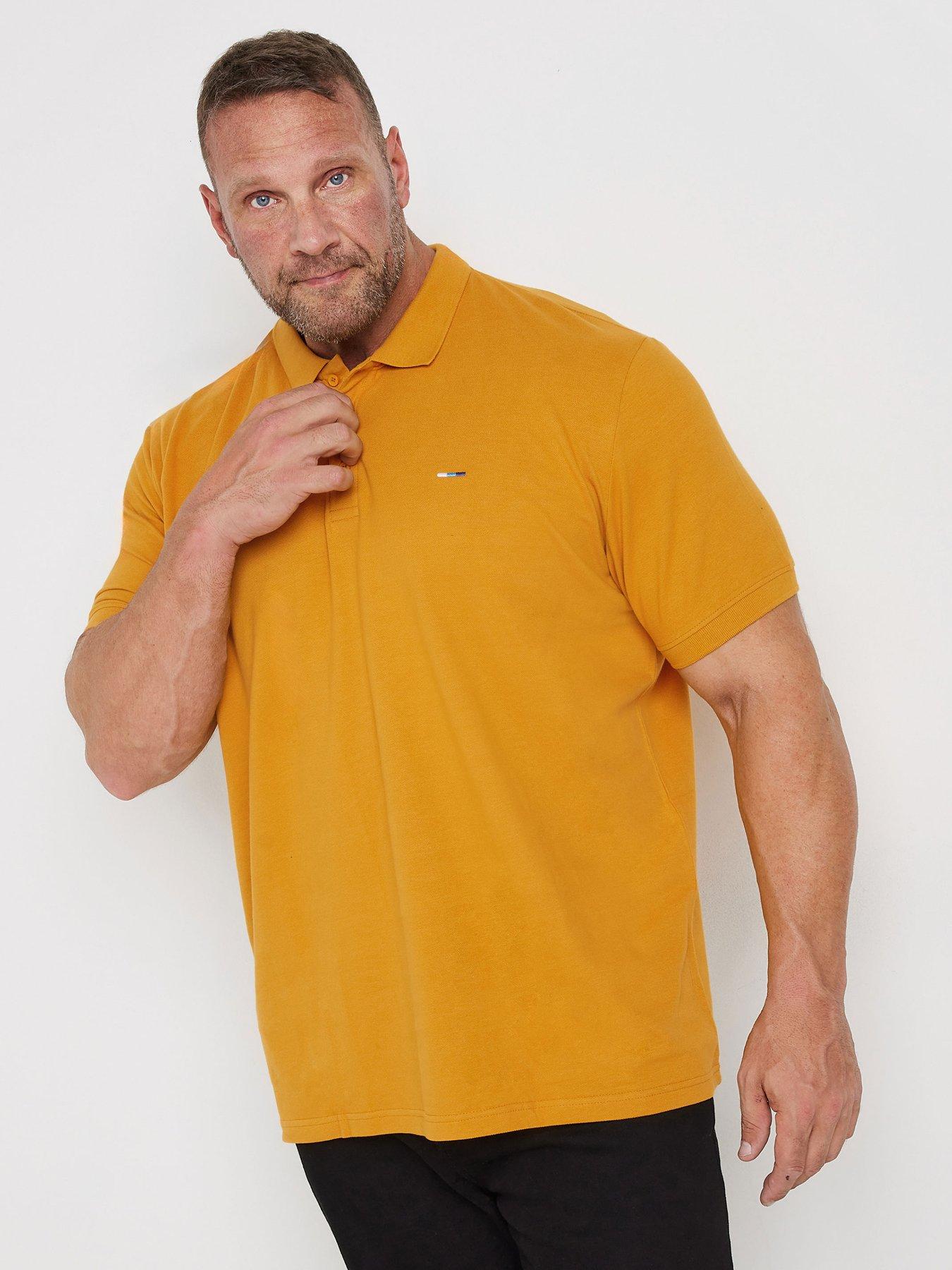 badrhino-big-amp-tall-plain-polo-shirt-yellow