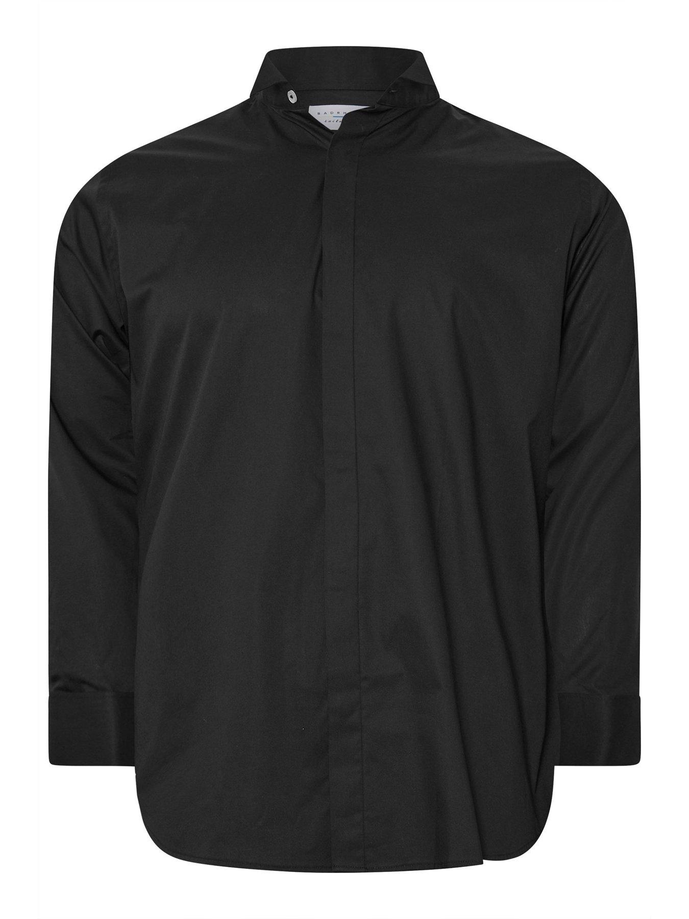 BadRhino Wing Collar Dinner Shirt - Black