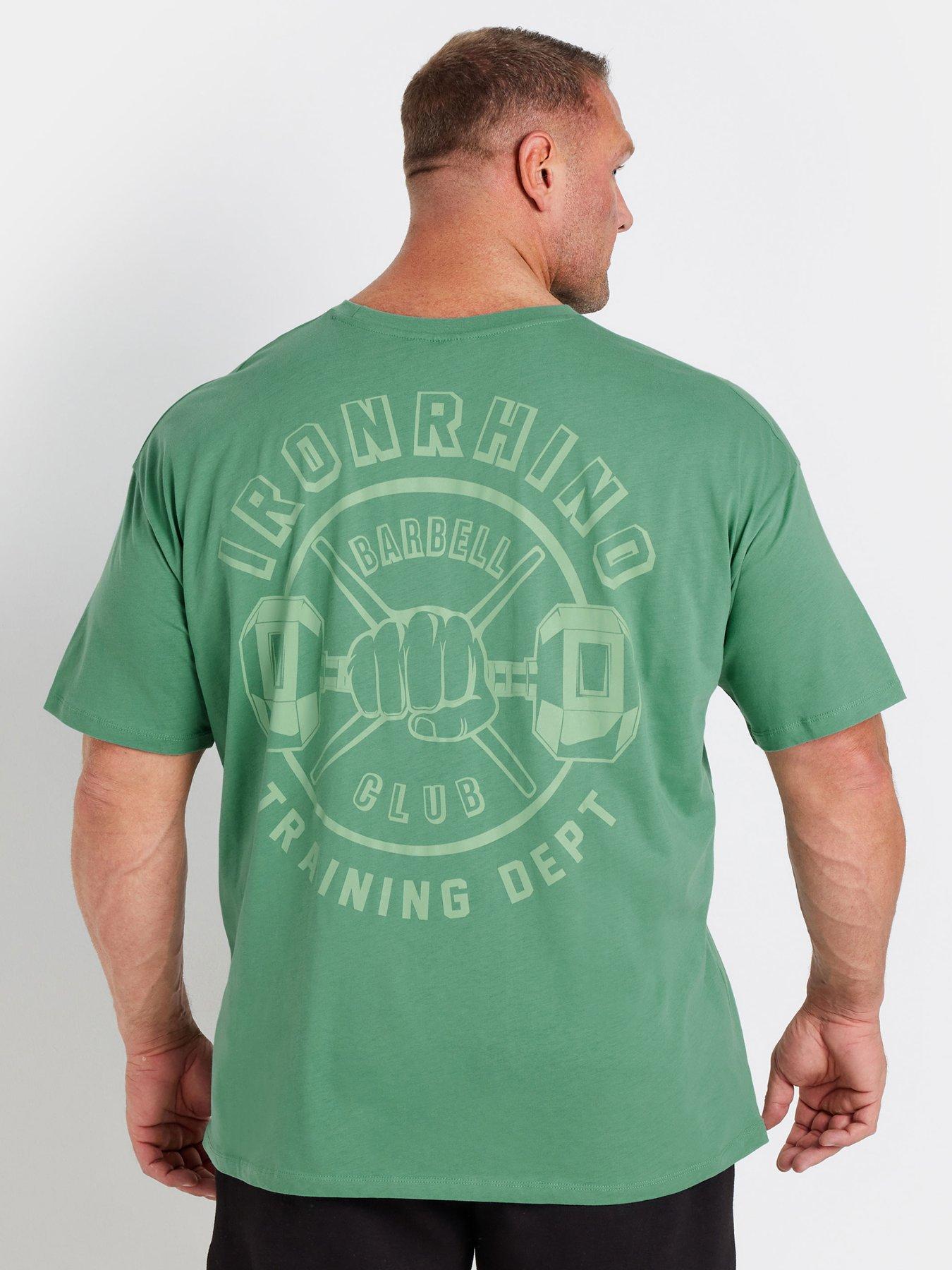 Image 2 of 4 of BadRhino Ironrhino 'training Dept' T-shirt - Green