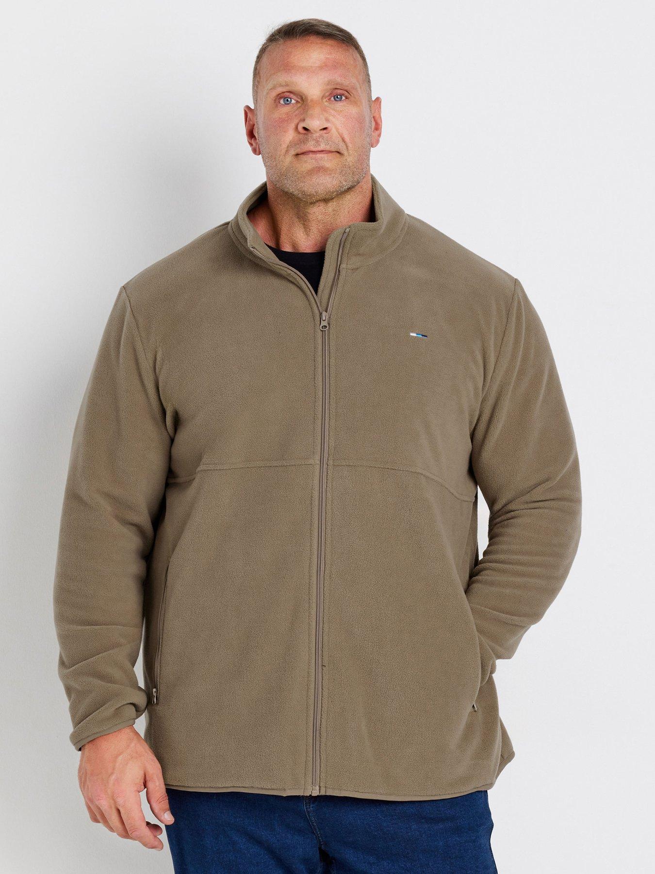 badrhino-plain-fleece-jacket-natural