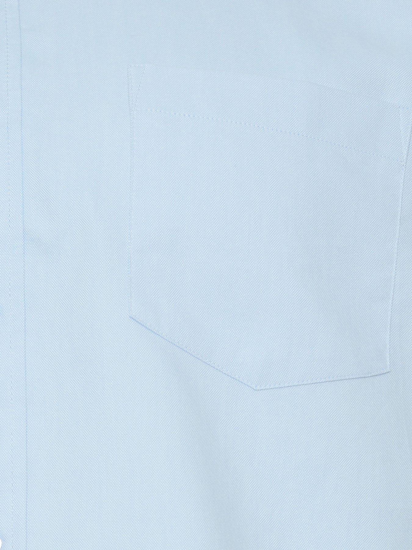 Image 4 of 4 of BadRhino Oxford Short Sleeve Shirt - Blue