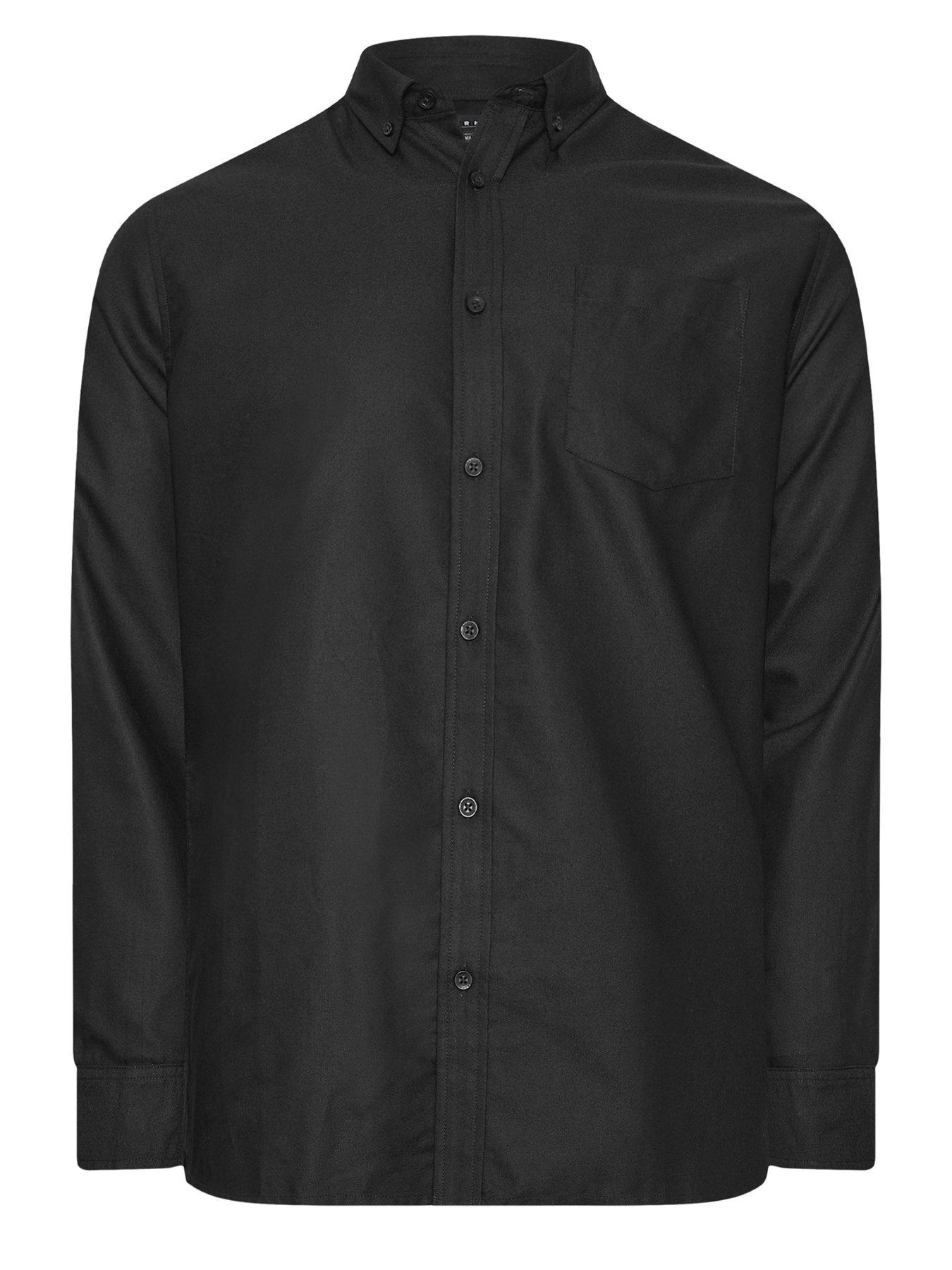 badrhino-oxford-weave-long-sleeve-shirt-blackback