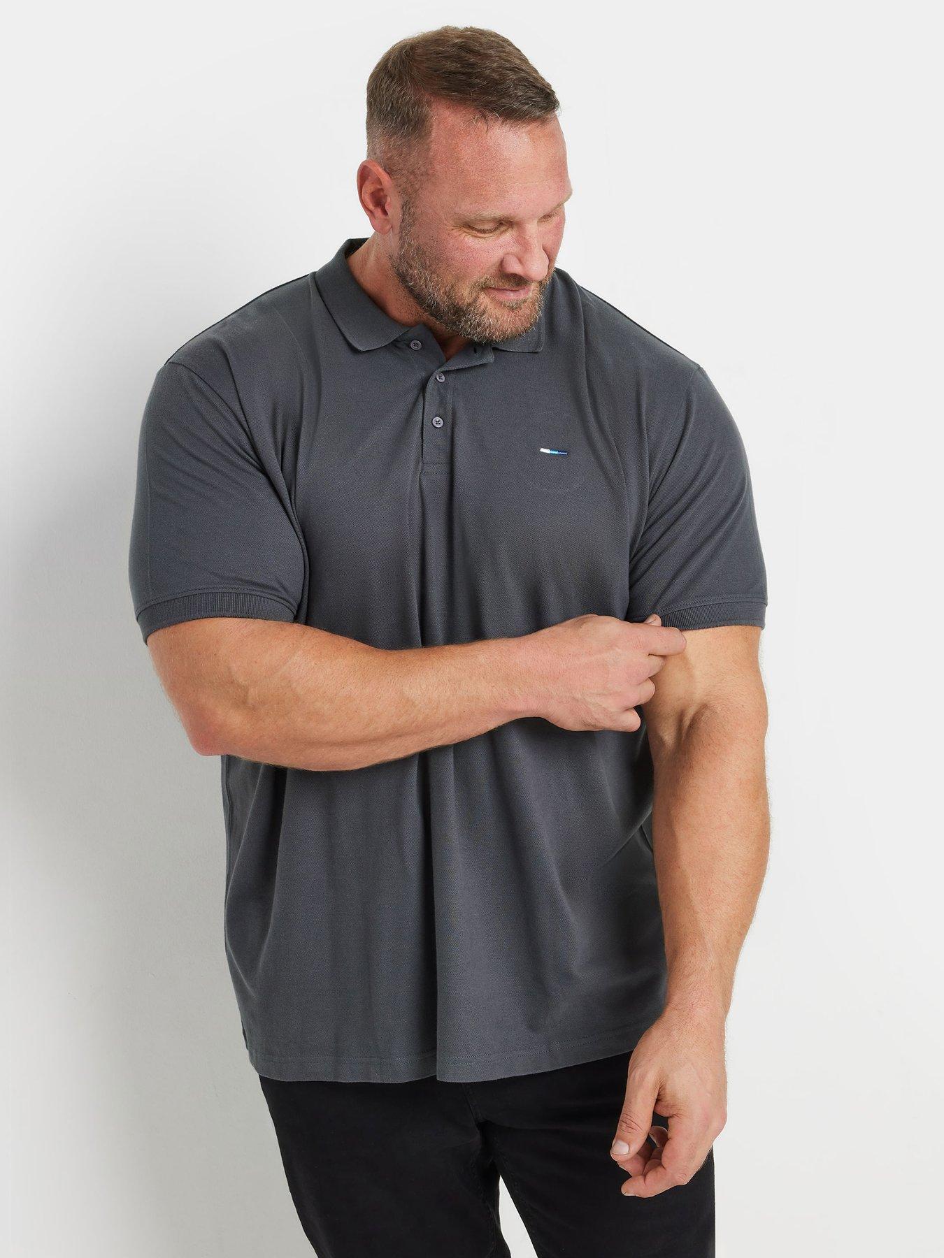 badrhino-big-amp-tall-plain-polo-shirt-grey