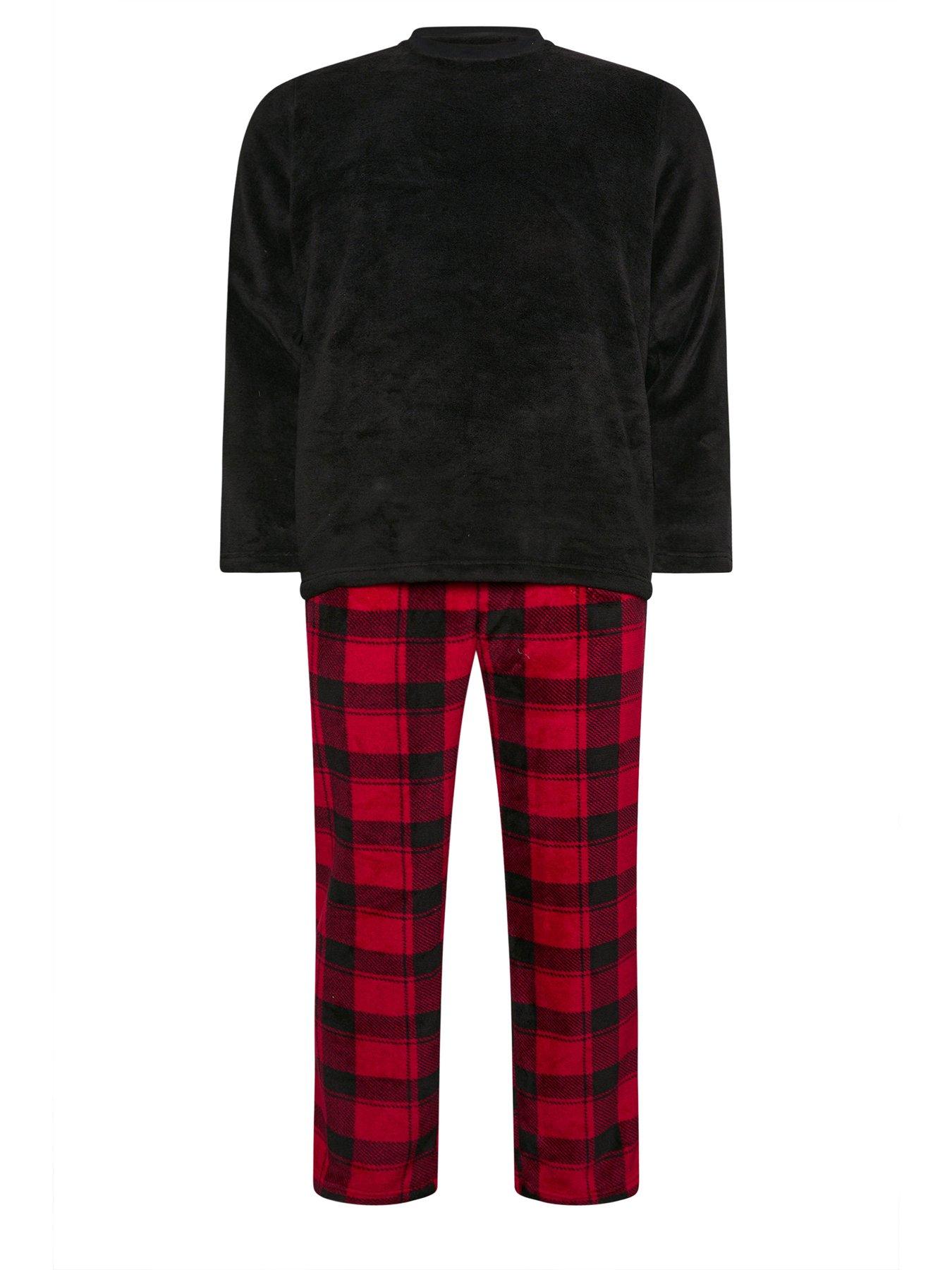 badrhino-badrhino-fleece-tartan-lounge-setstillFront