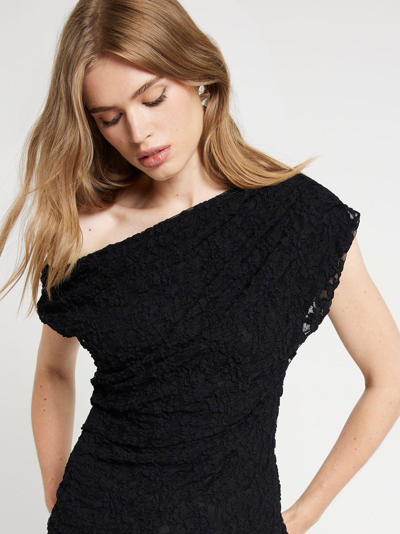 river-island-drape-top-black