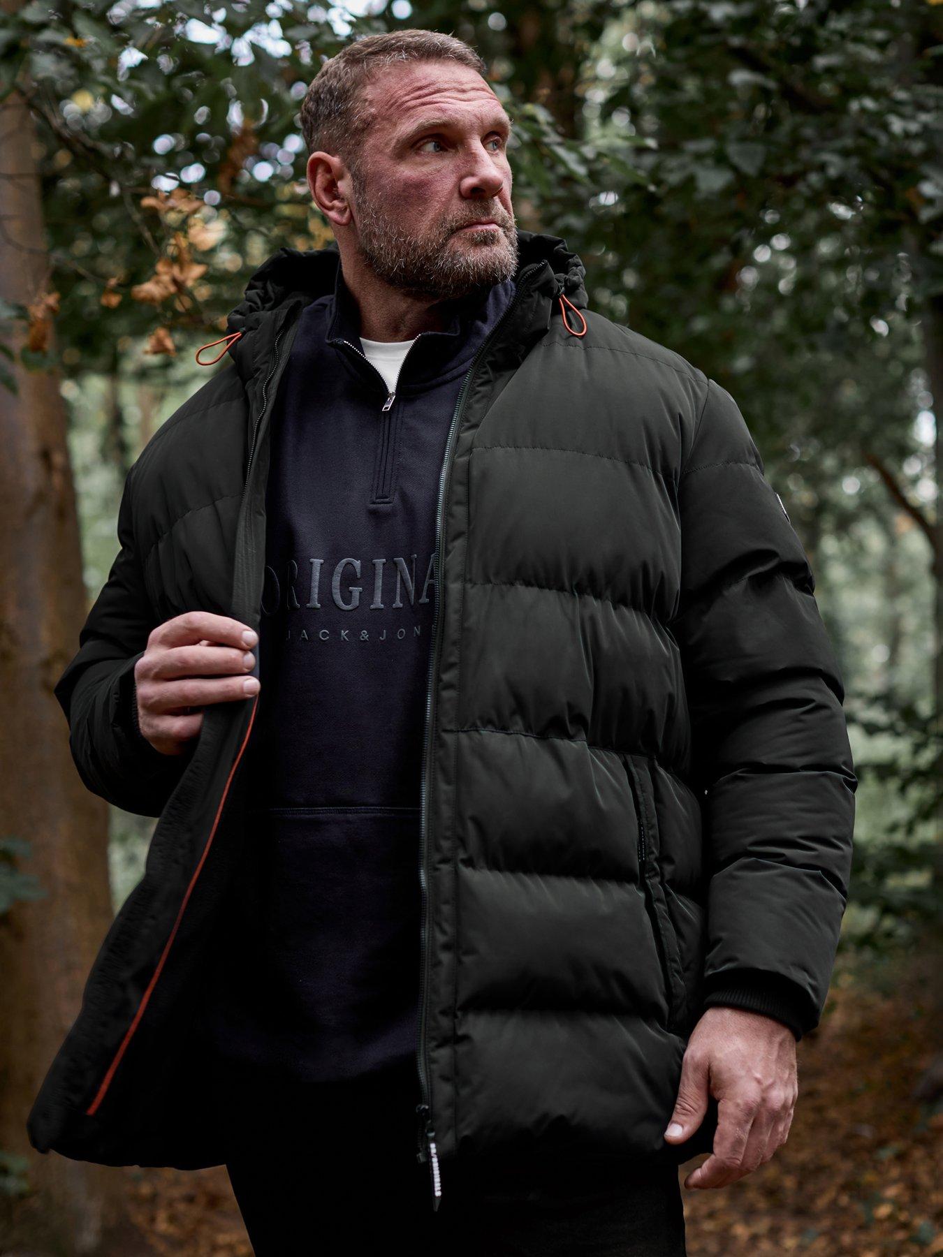 Image 1 of 3 of BadRhino Hooded Padded Coat - Black