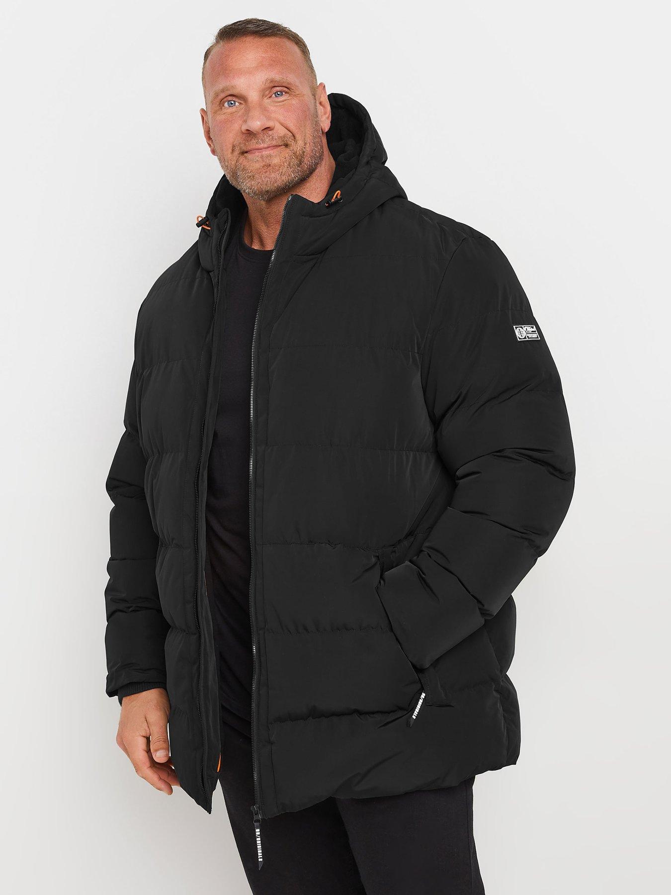 Image 2 of 3 of BadRhino Hooded Padded Coat - Black