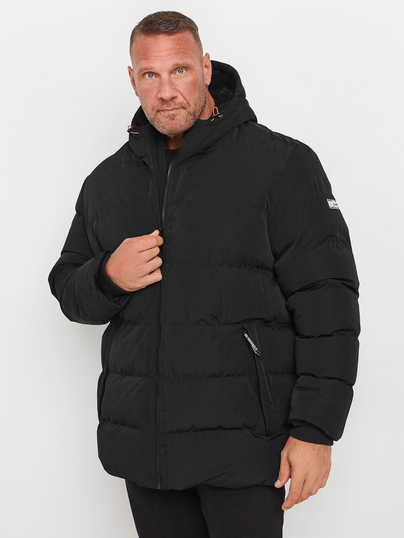 Image 3 of 3 of BadRhino Hooded Padded Coat - Black
