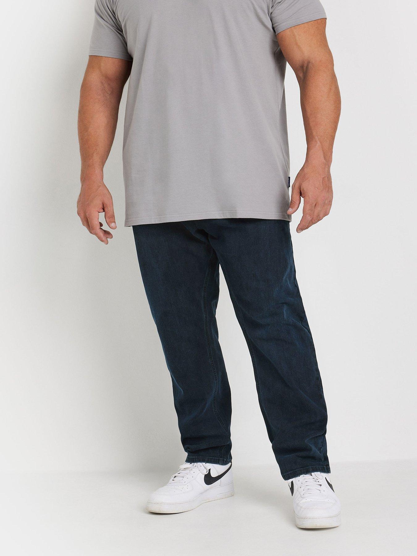 undefined Badrhino Straight Leg Denim Jeans 34"