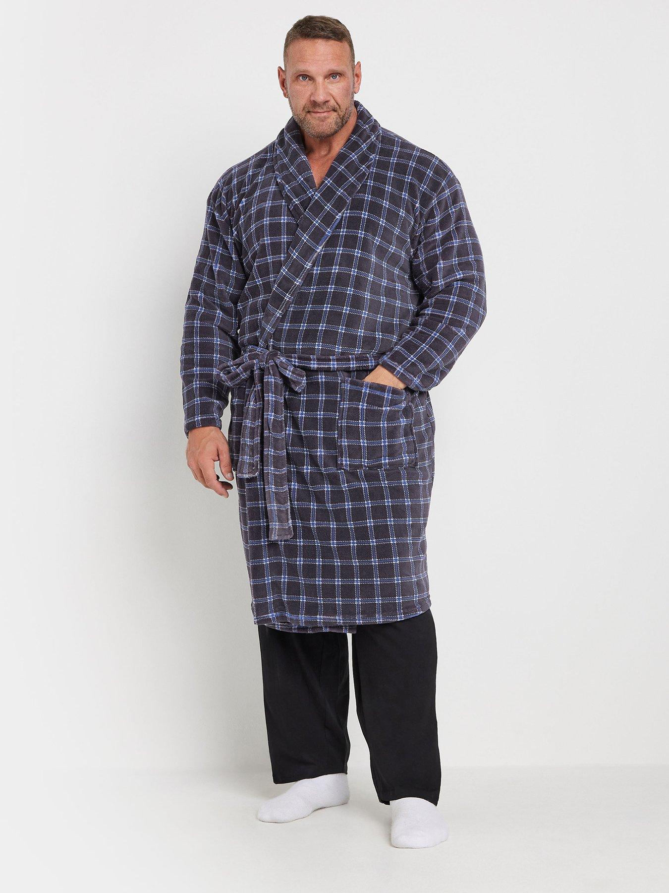 badrhino-checked-robe-blue