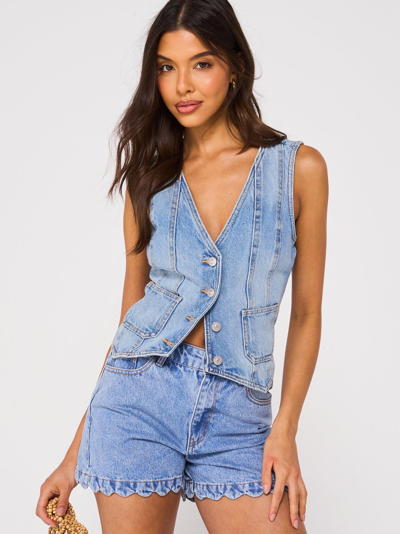 v-by-very-scalloped-hem-denim-shorts-mid-washdetail