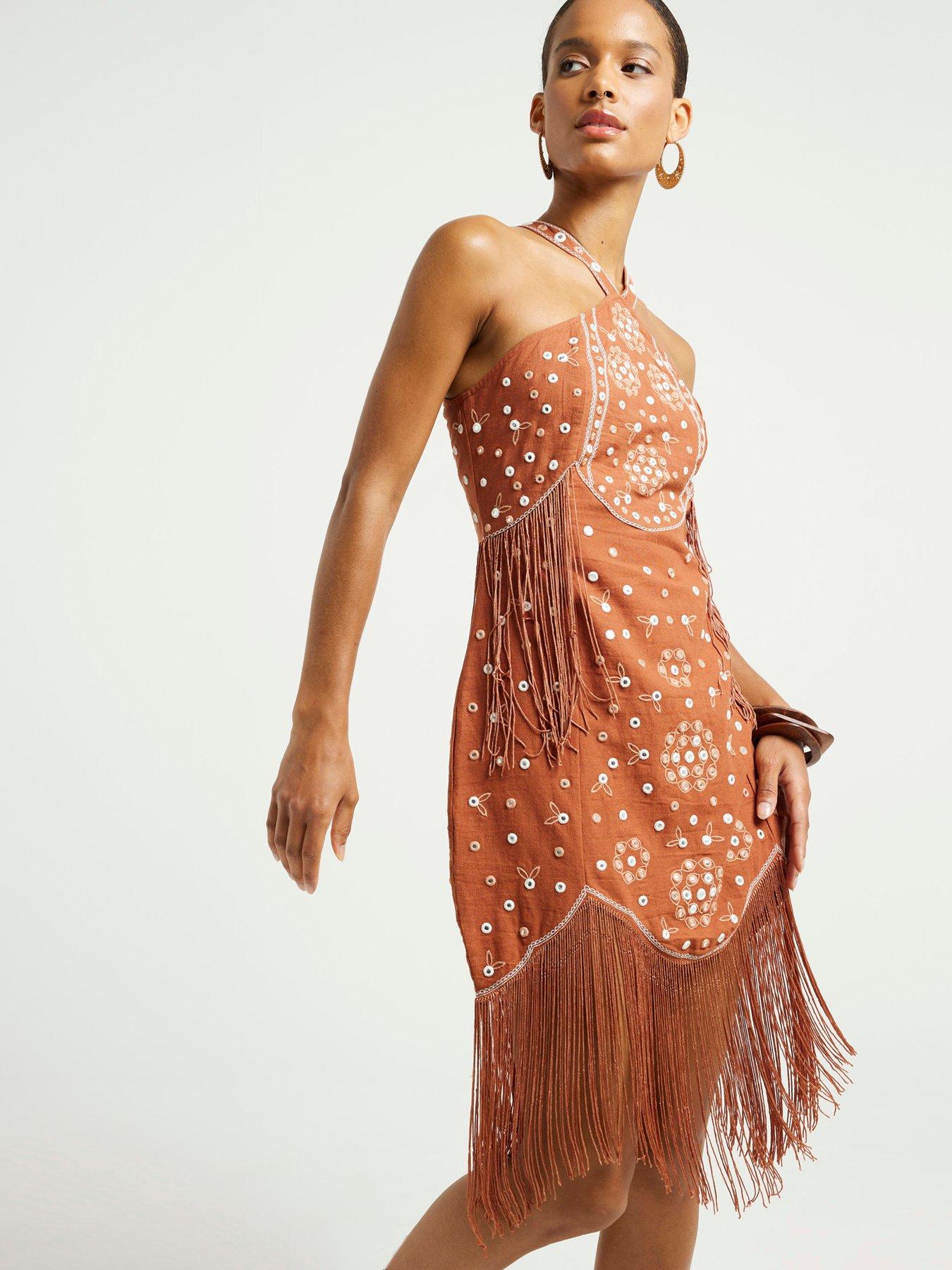 river-island-embellished-fringe-slip-mini-dress-rust