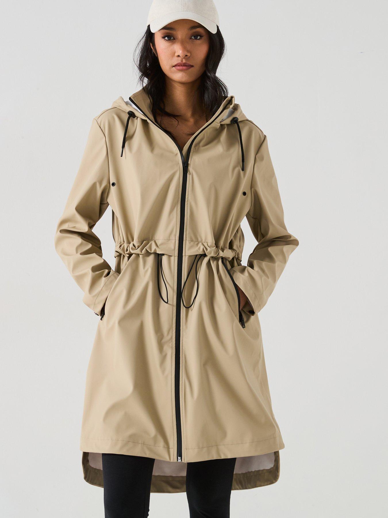 V by Very Water Resistant Lightweight Jacket - Cream
