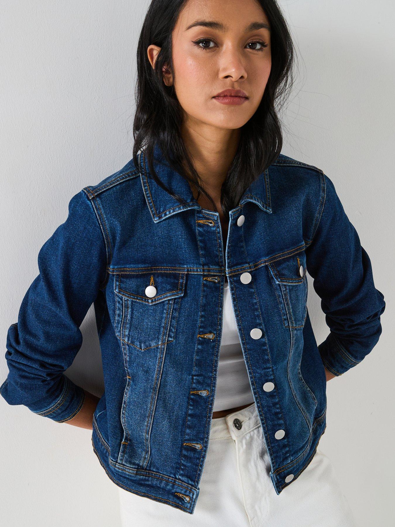 V by Very Denim Western Jacket - Dark Wash