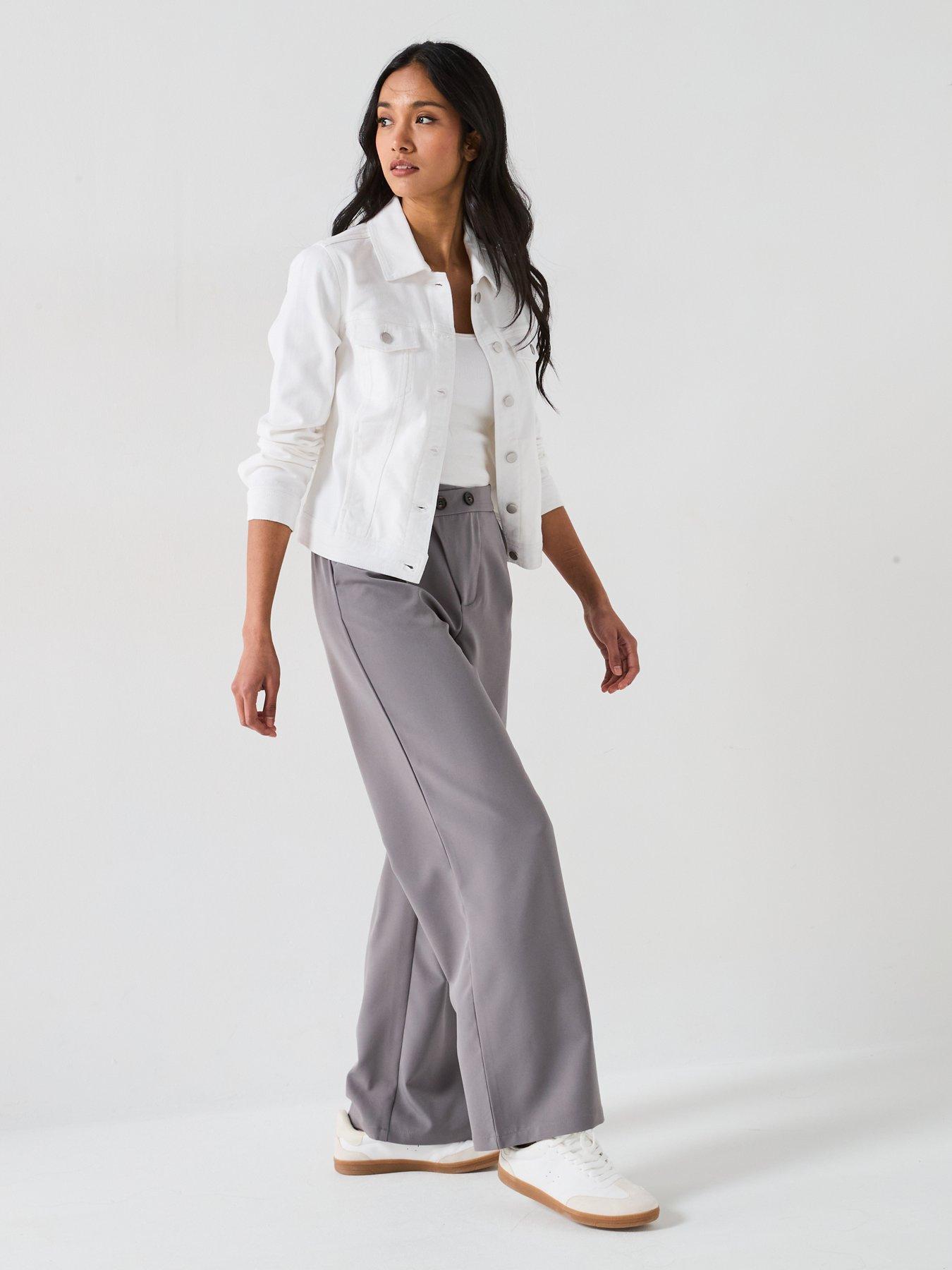 Image 3 of 5 of V by Very Denim Western Jacket - White