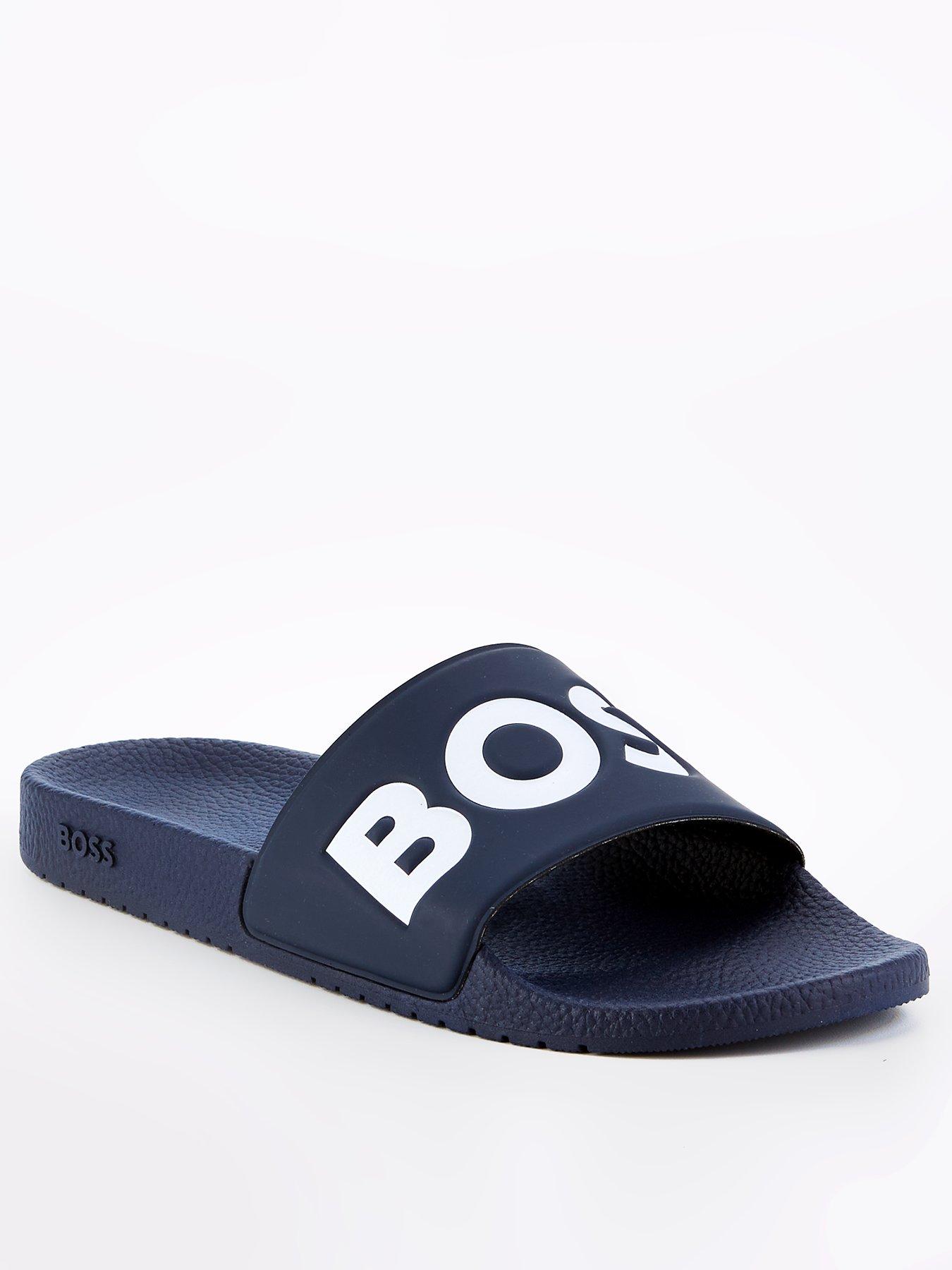 undefined Aryeh Contrast Logo Sliders - Navy/White