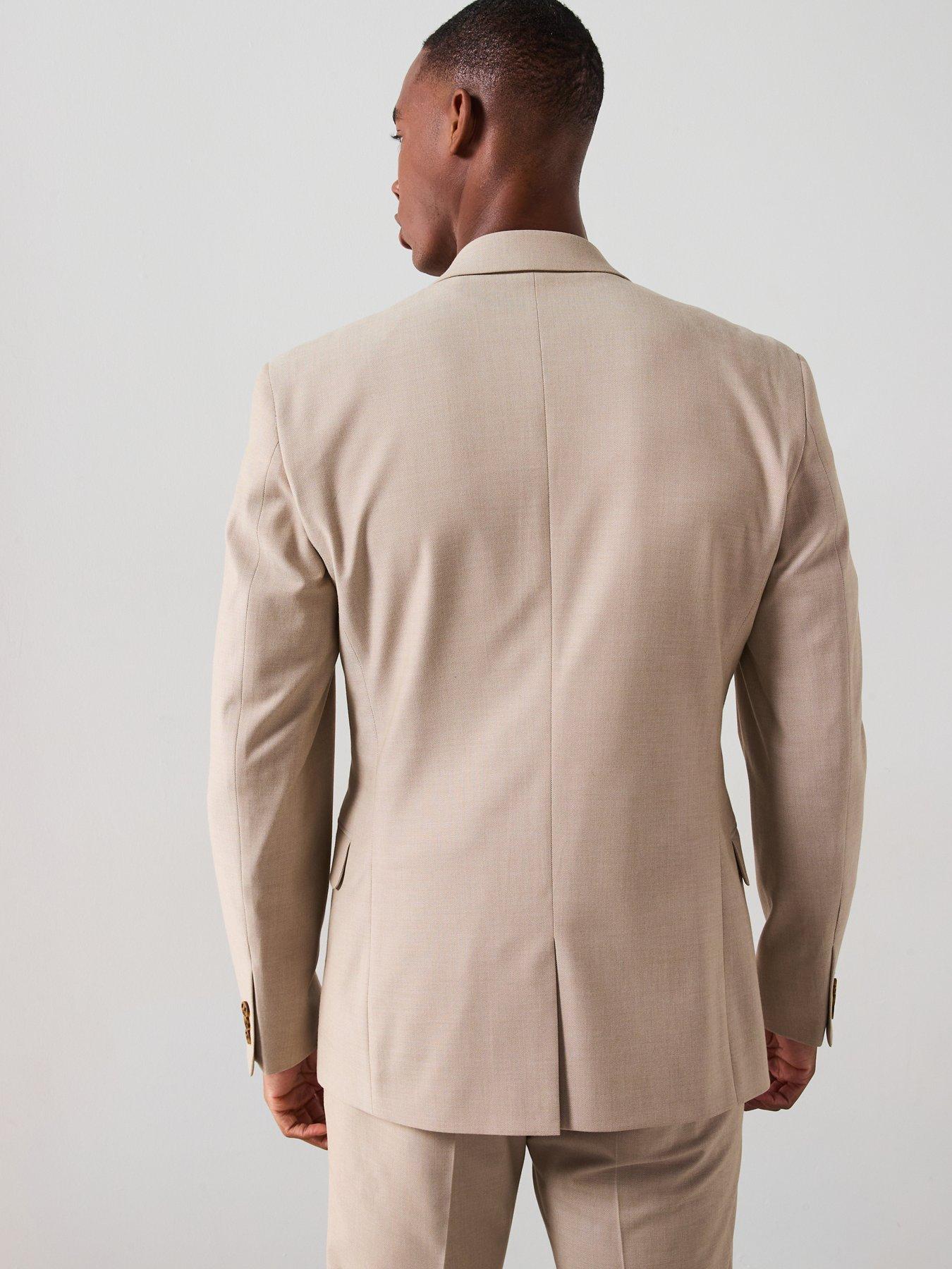 Image 2 of 6 of The Very Collection Slim Fit Stretch Suit Jacket - Stone