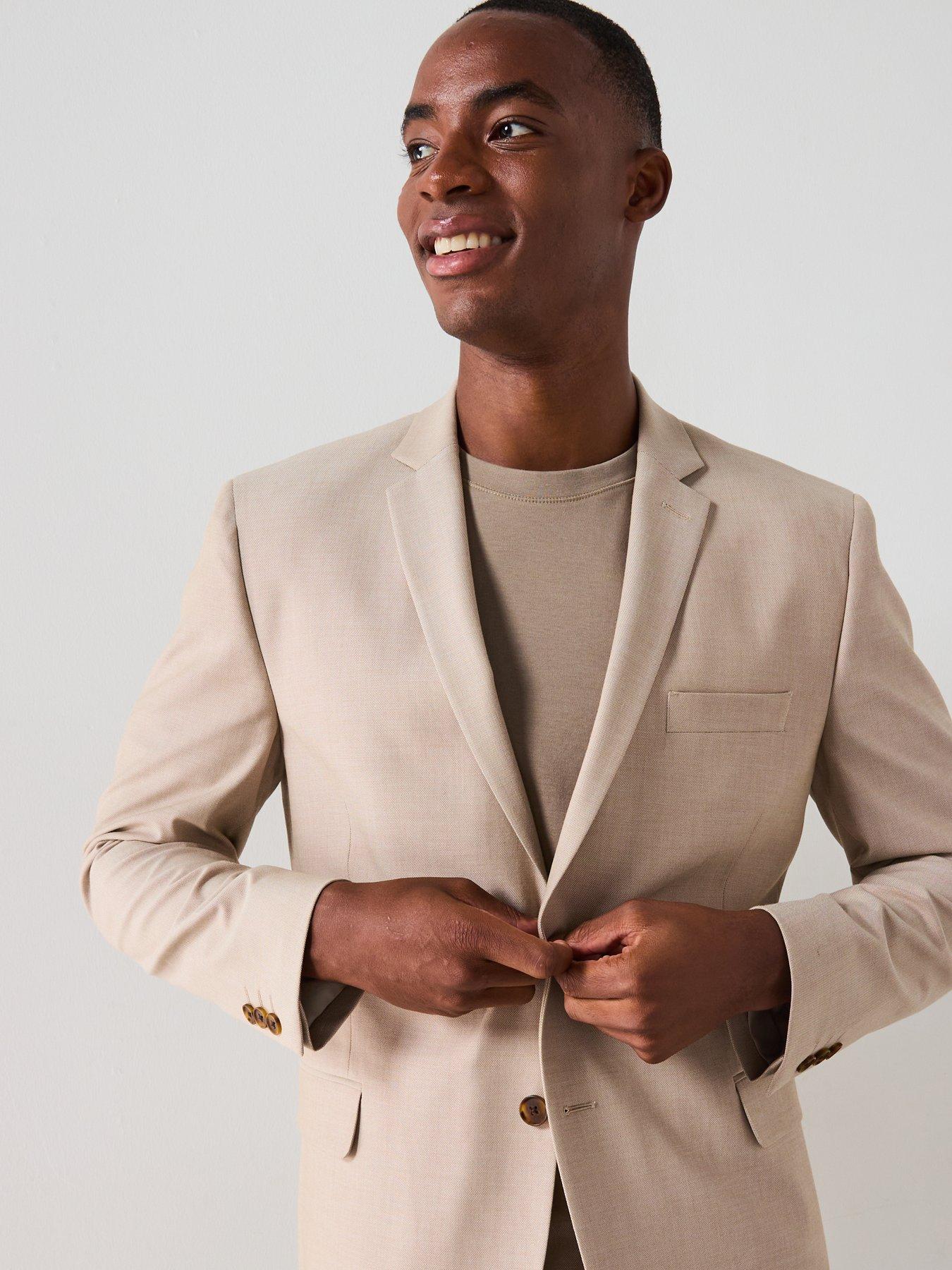 Image 5 of 6 of The Very Collection Slim Fit Stretch Suit Jacket - Stone