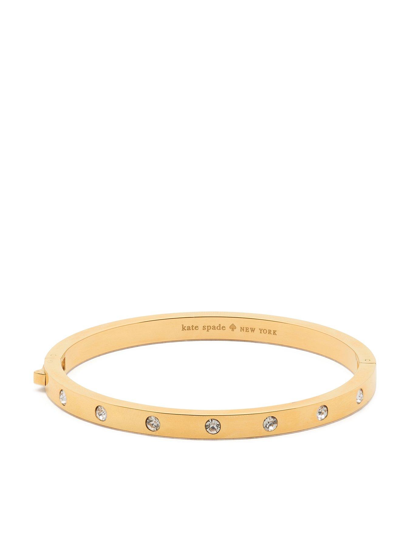 Kate Spade New York Set In Stone Metal Hinged Bangle - Gold