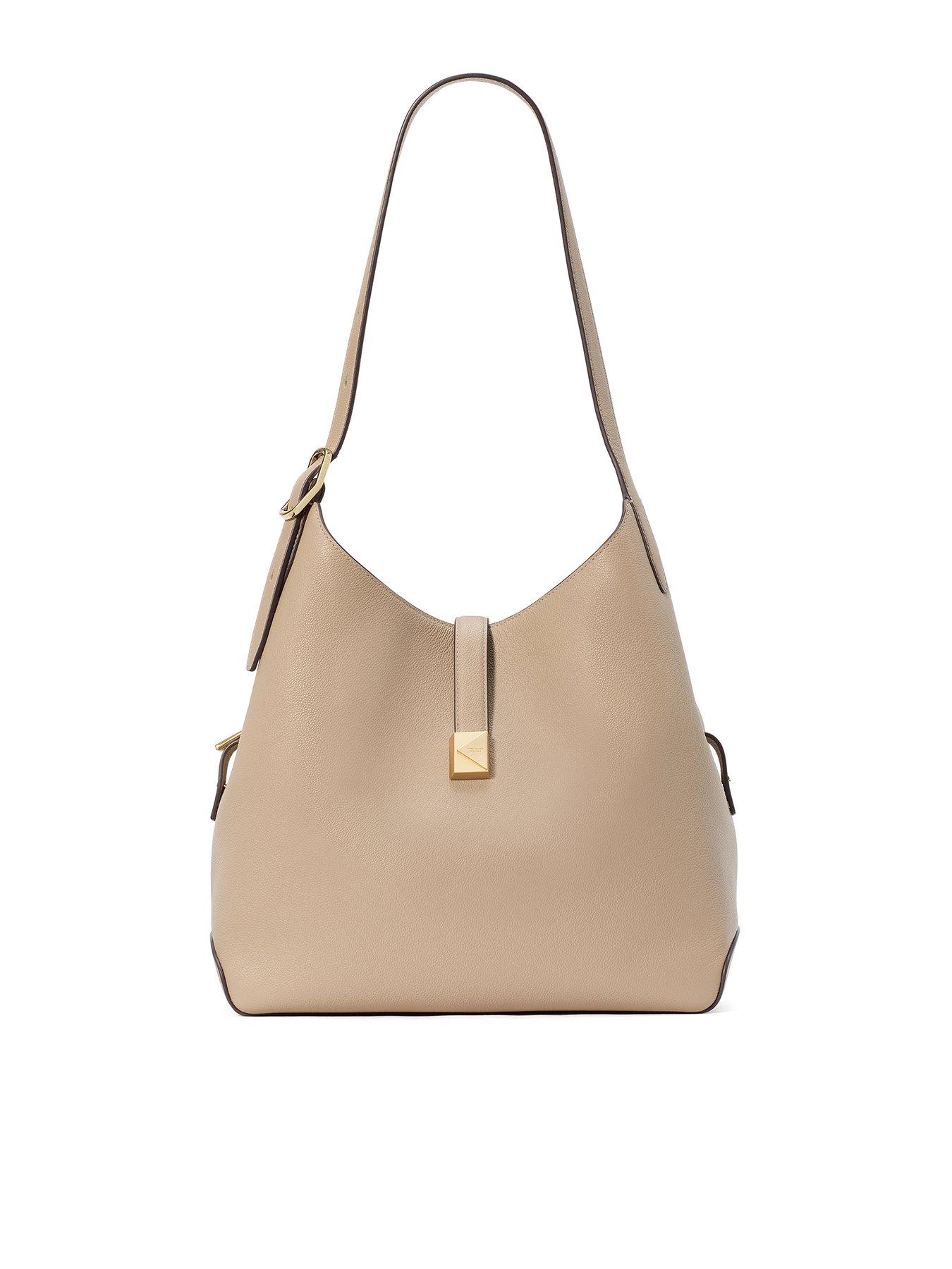 Image 1 of 5 of Kate Spade New York Deco Pebbled Leather Large Shoulder Bag