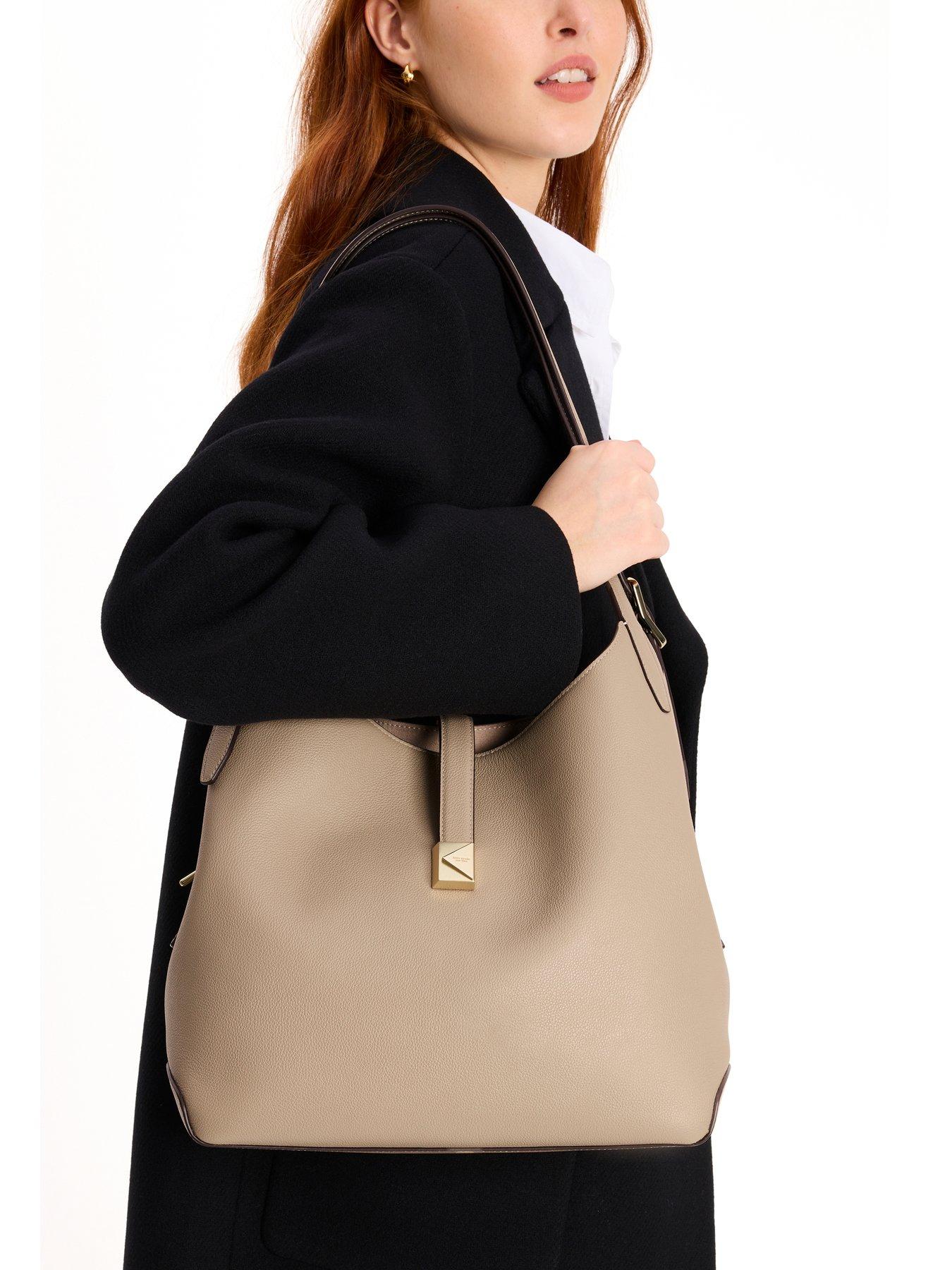 Image 2 of 5 of Kate Spade New York Deco Pebbled Leather Large Shoulder Bag
