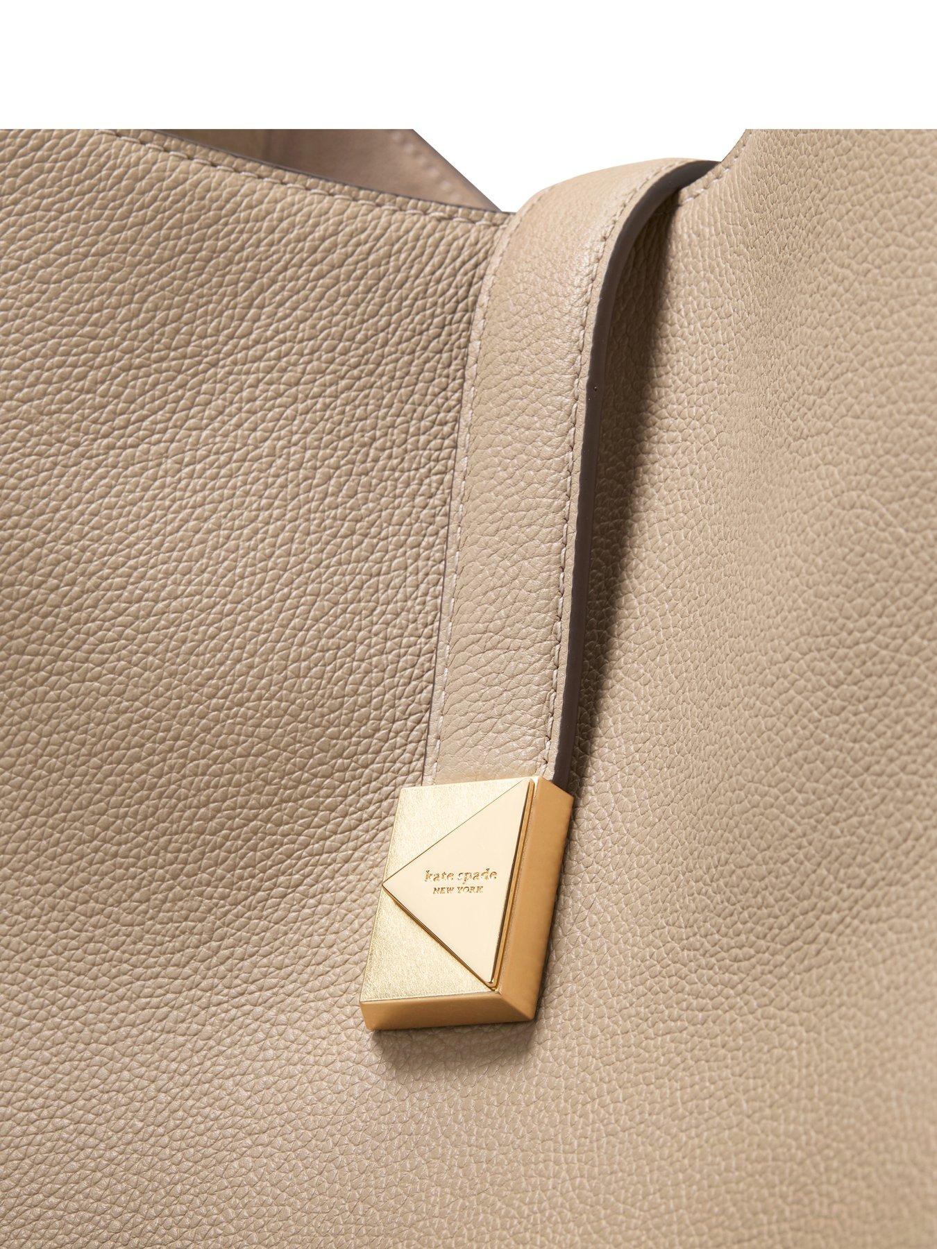 Image 4 of 5 of Kate Spade New York Deco Pebbled Leather Large Shoulder Bag