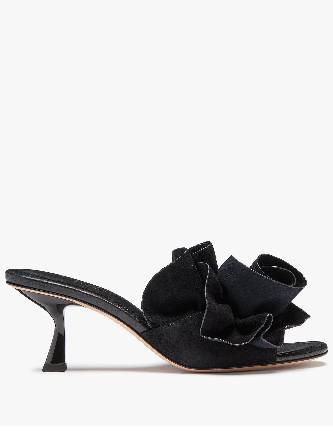 Kate Spade New York Flourish Heeled Sandal - Black
