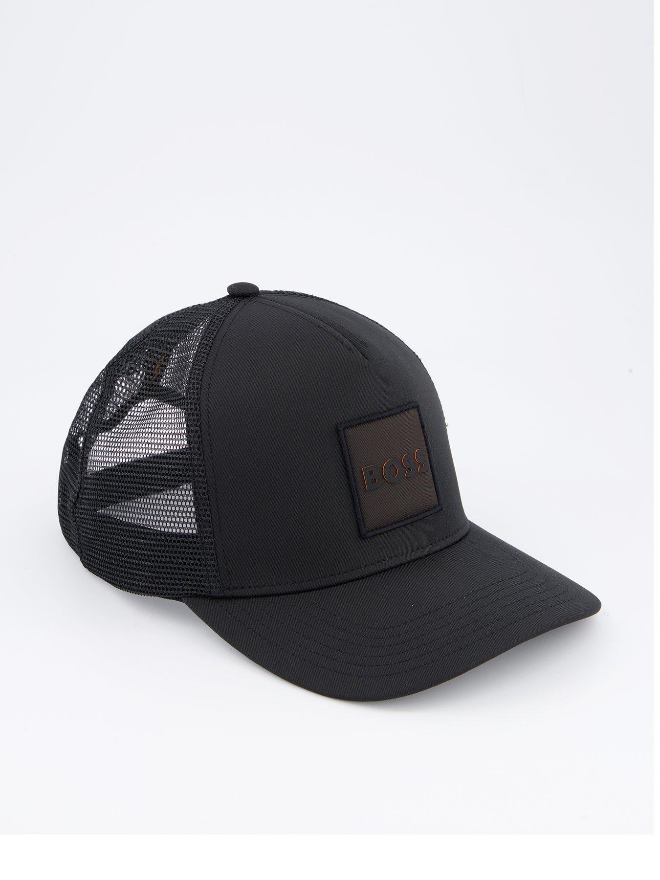 Image of BOSS Elliot Patch Logo Trucker Cap- Black