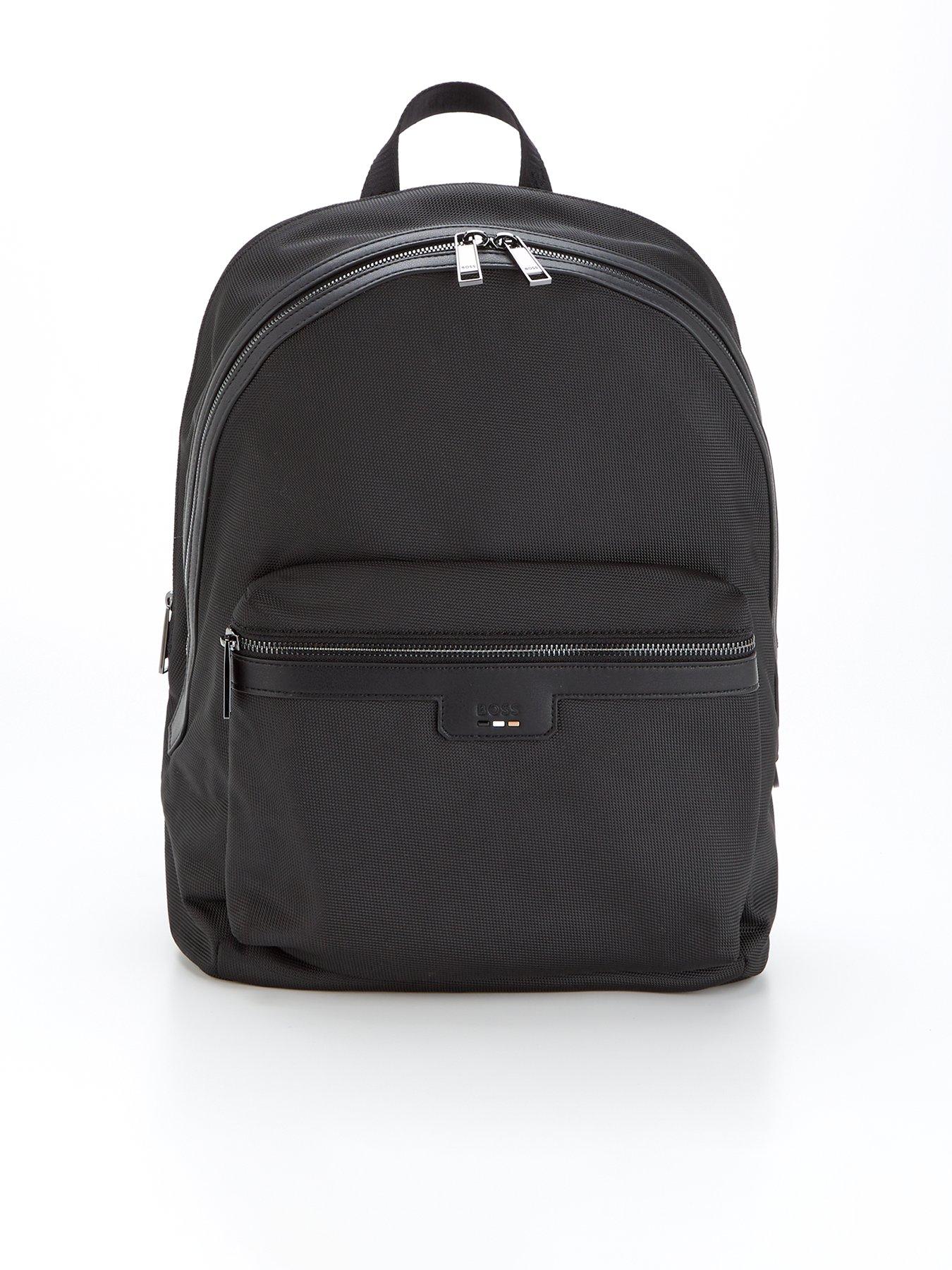 boss-ray-corporate-logo-nylon-backpack-black