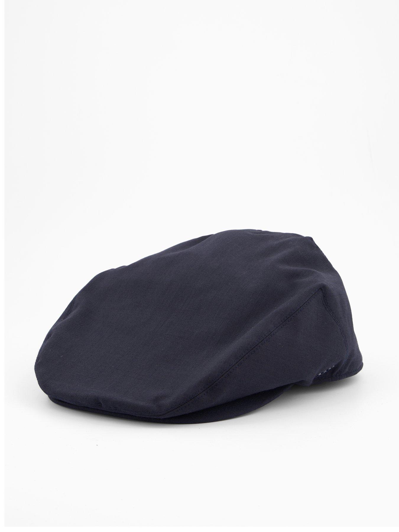 Image 1 of 4 of BOSS Stefaan Tech Wool Flat Cap - Navy