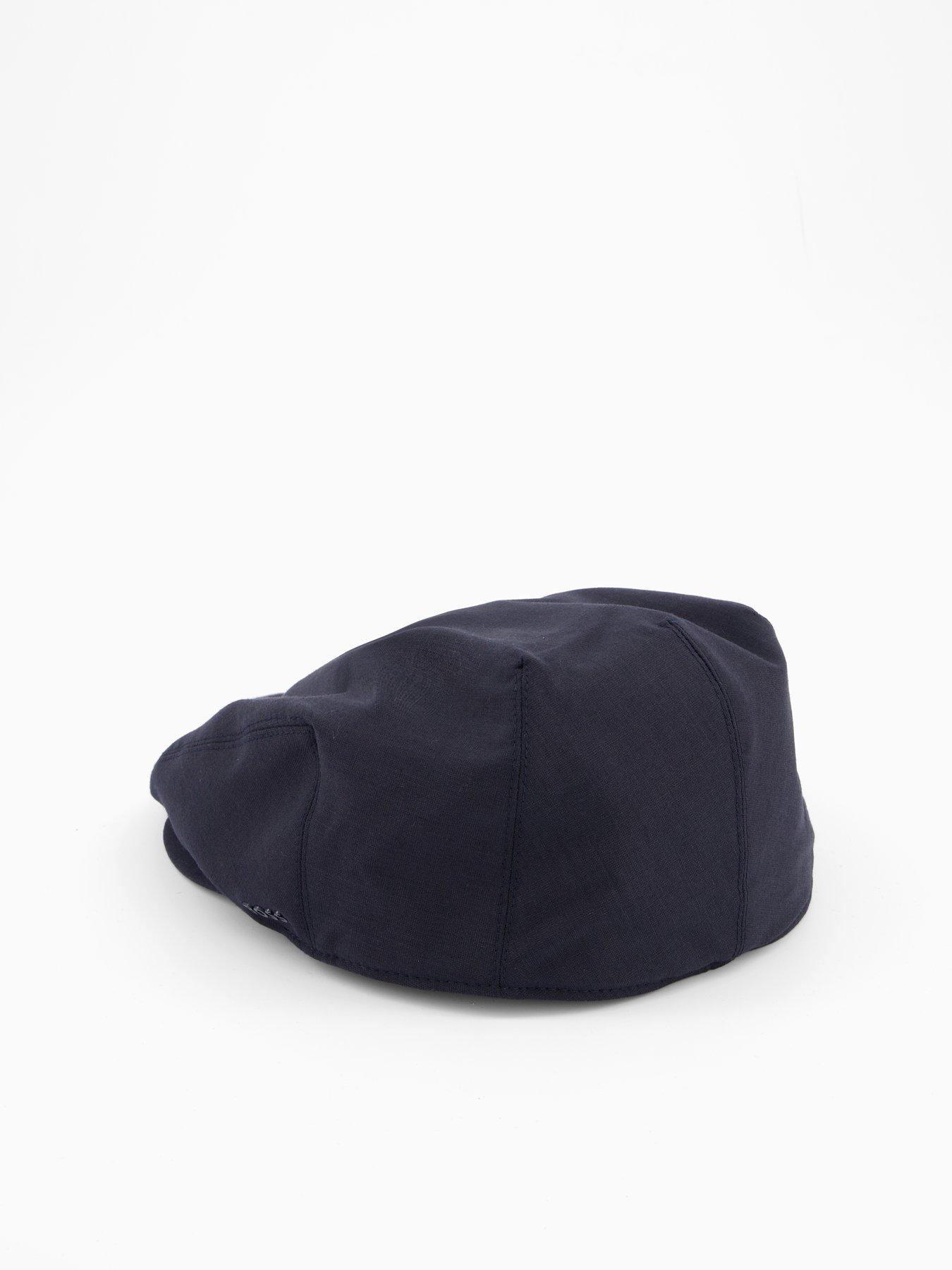 Image 2 of 4 of BOSS Stefaan Tech Wool Flat Cap - Navy