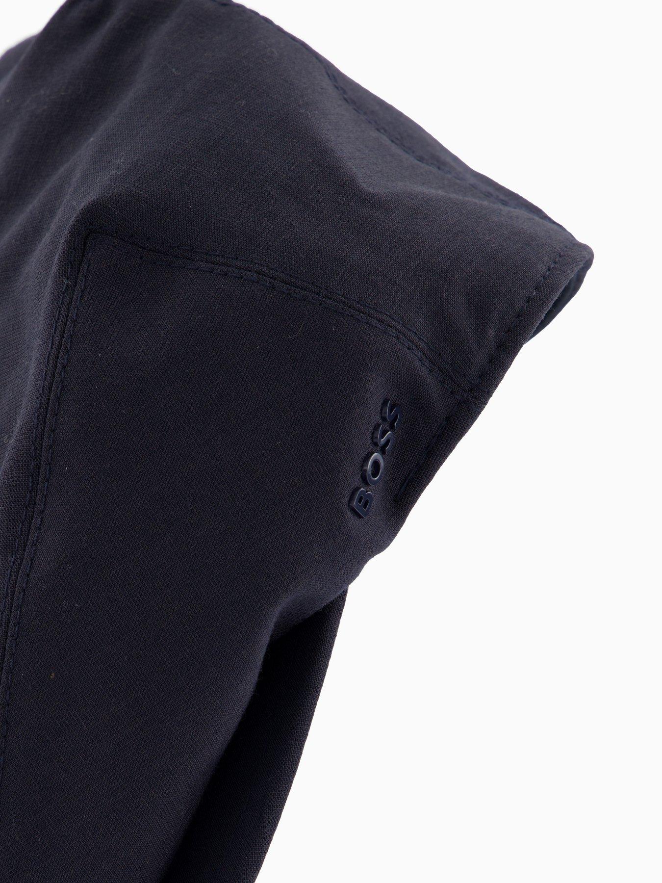 Image 3 of 4 of BOSS Stefaan Tech Wool Flat Cap - Navy