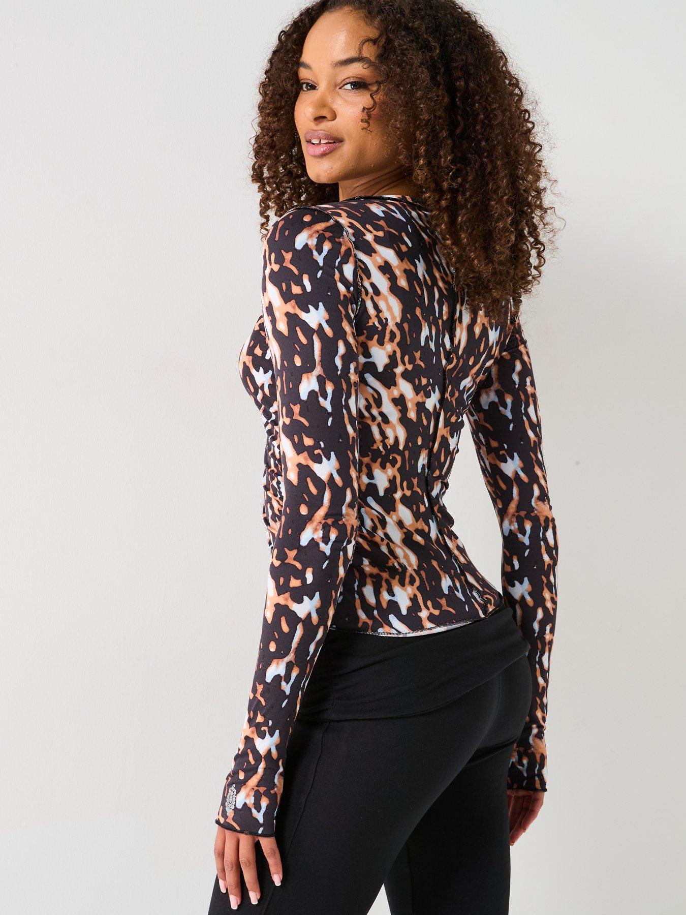 fp-movement-womens-printed-right-on-run-long-sleeve-top-tortoise-shellstillFront