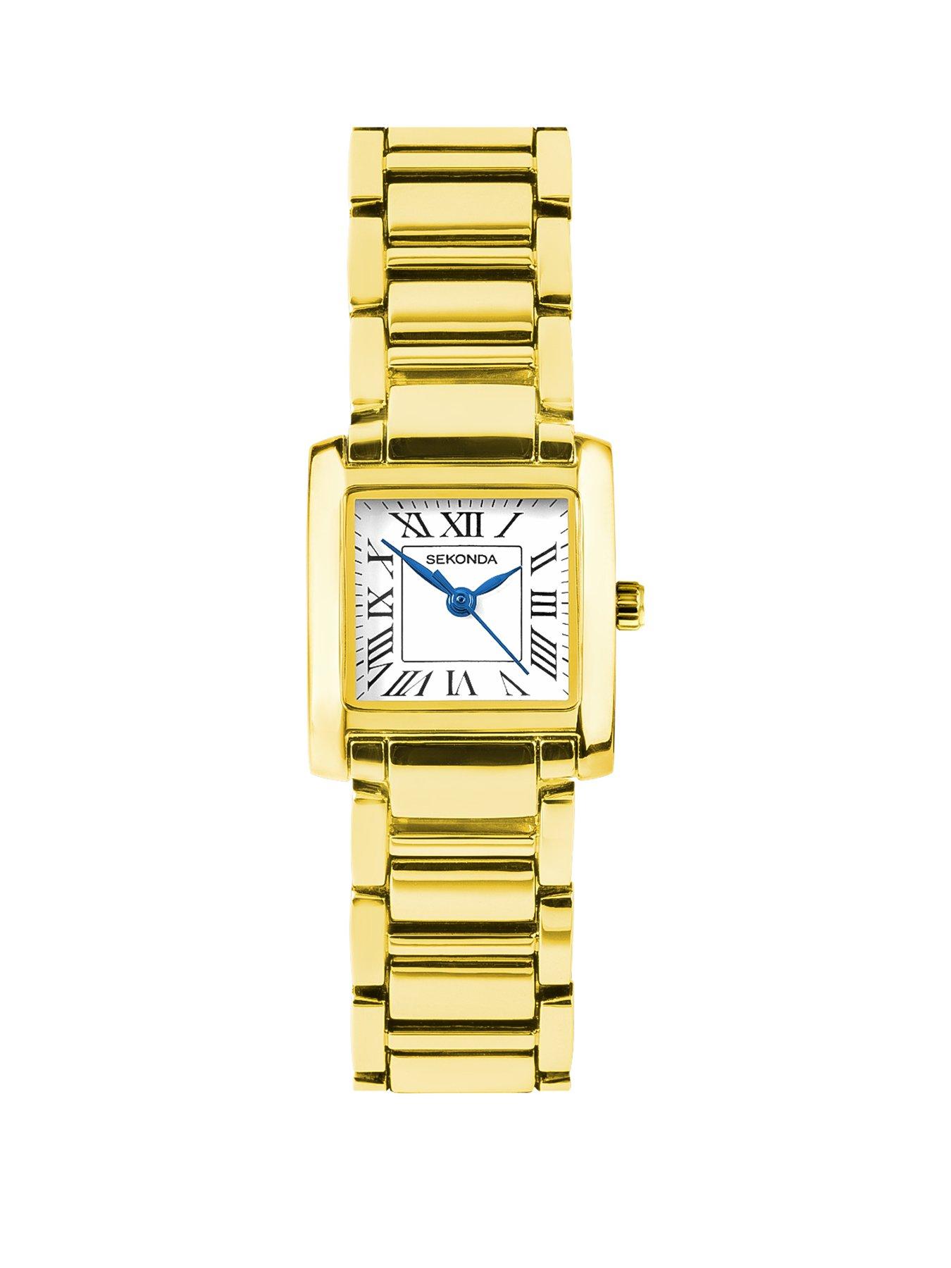 Sekonda Sekonda Womens Montreal Gold Alloy Bracelet with White Dial Analogue Watch