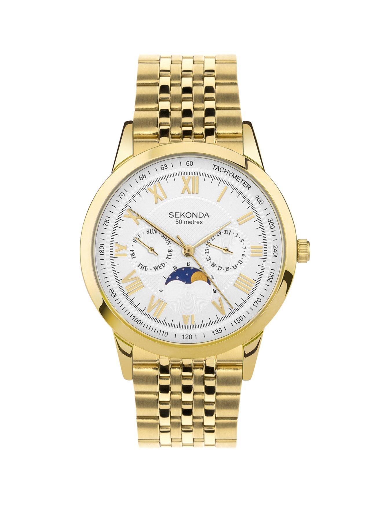 sekonda-sekonda-mens-armstrong-gold-stainless-steel-bracelet-with-silver-white-dial-analogue-watch