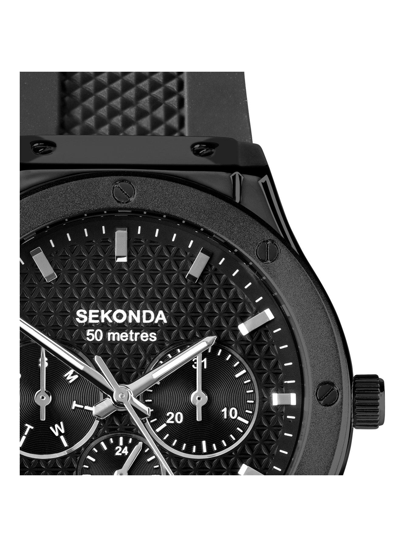 sekonda-sekonda-mens-titan-black-silicone-bracelet-with-black-dial-analogue-watchstillFront