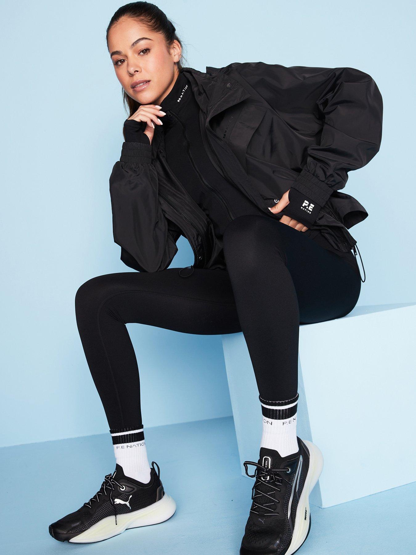 P.E Nation Womens Training Shelter Jacket - Black