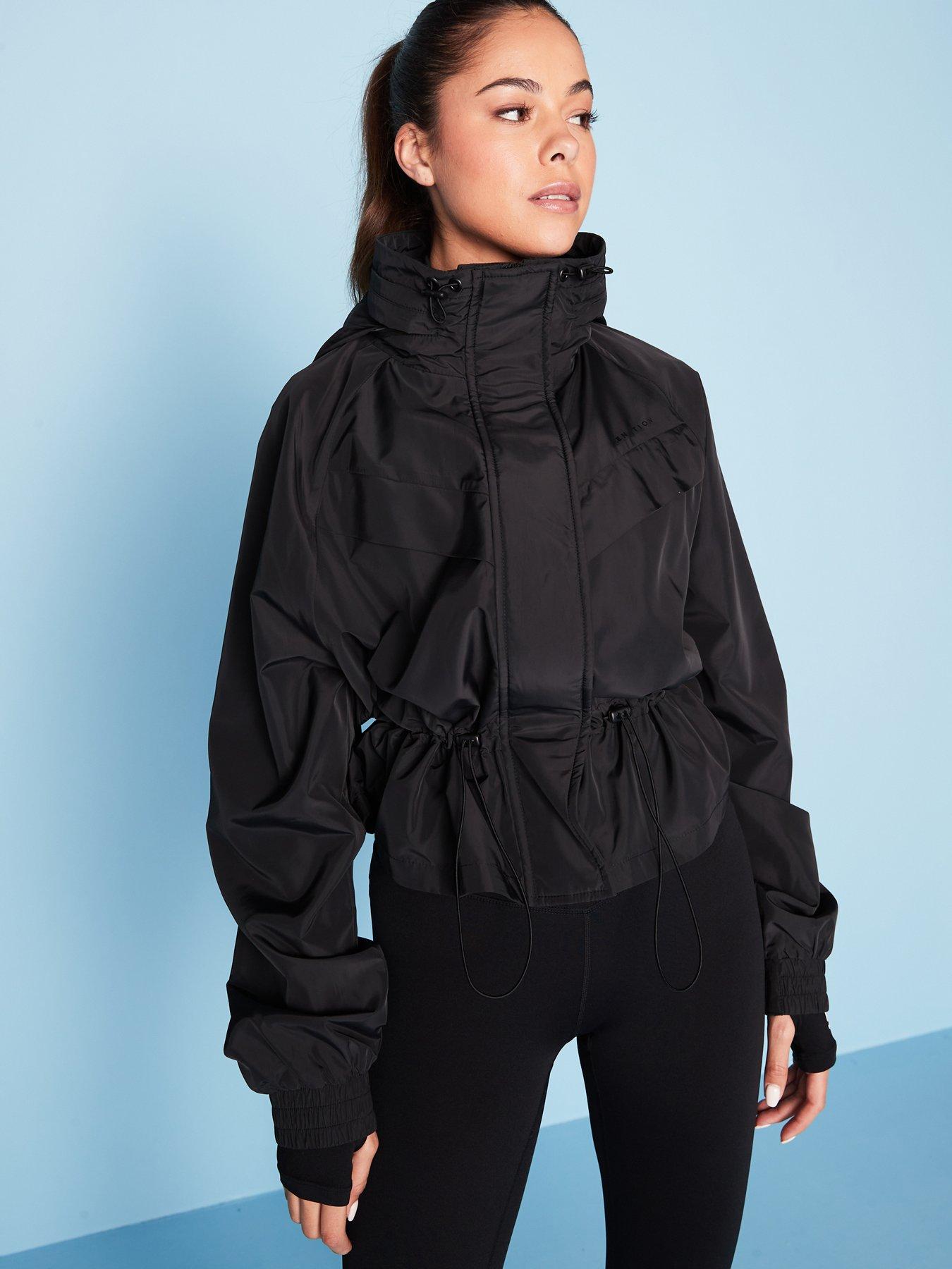 Image 2 of 6 of P.E Nation Womens Training Shelter Jacket - Black