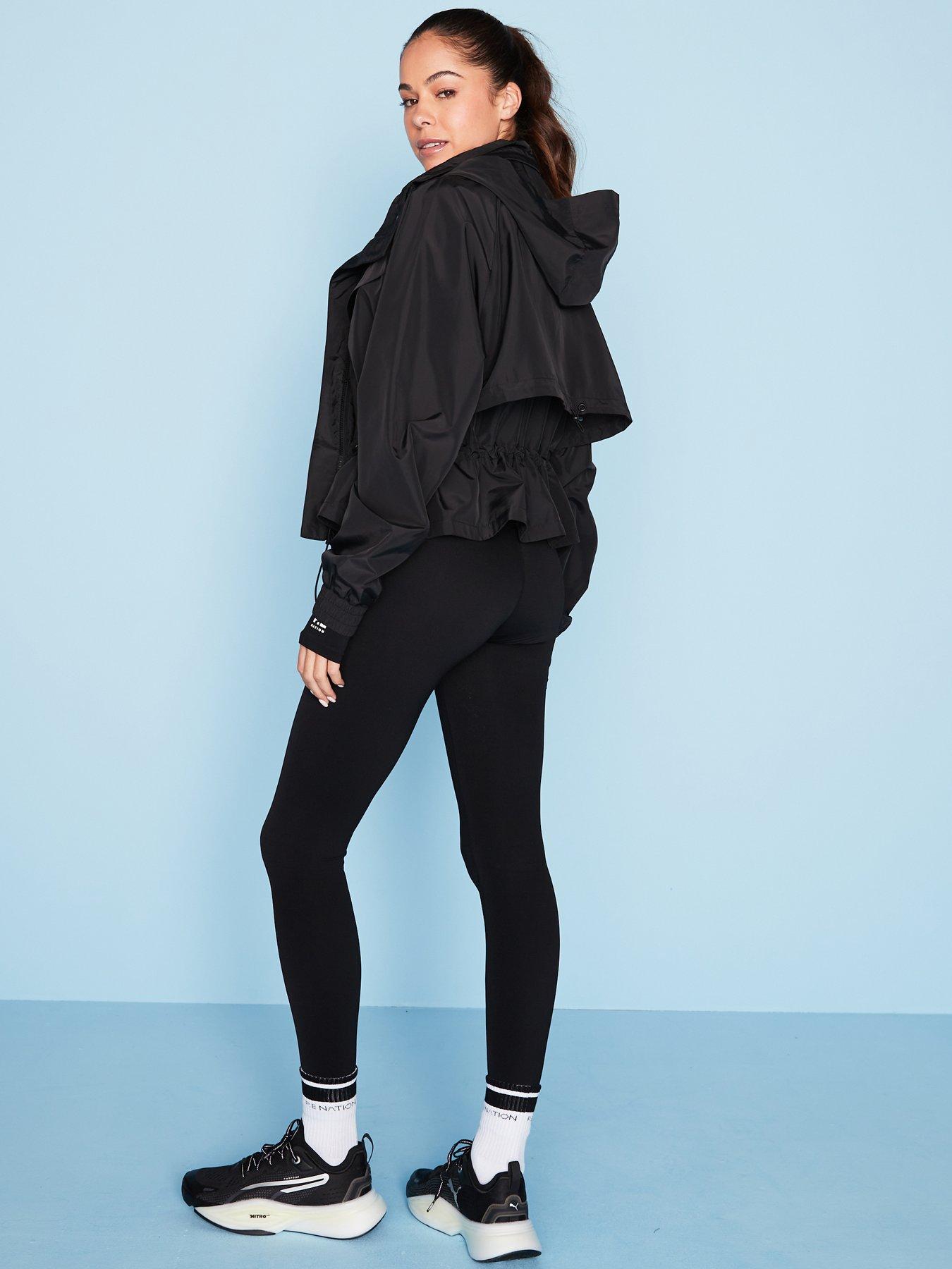 Image 3 of 6 of P.E Nation Womens Training Shelter Jacket - Black