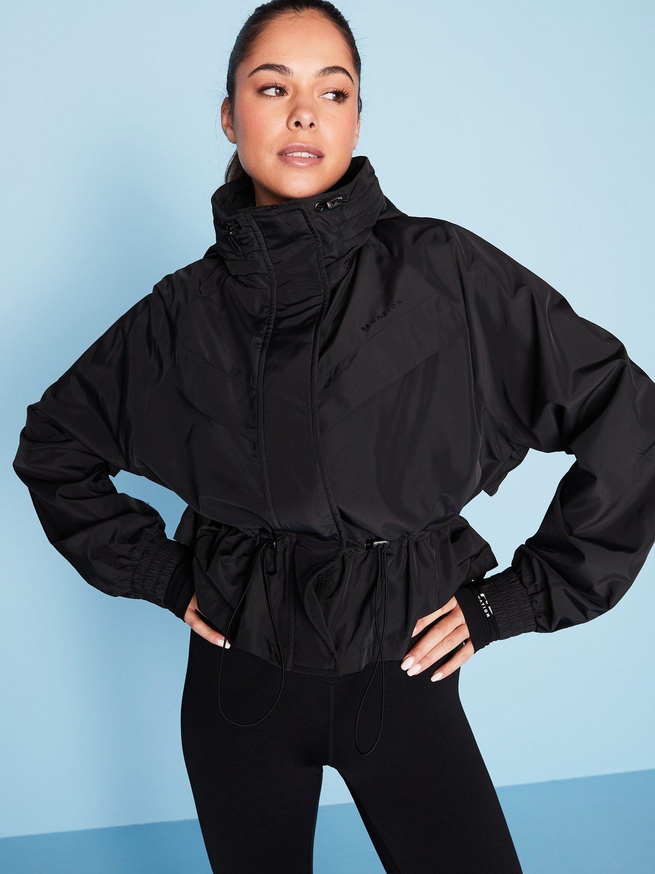 Image 5 of 6 of P.E Nation Womens Training Shelter Jacket - Black