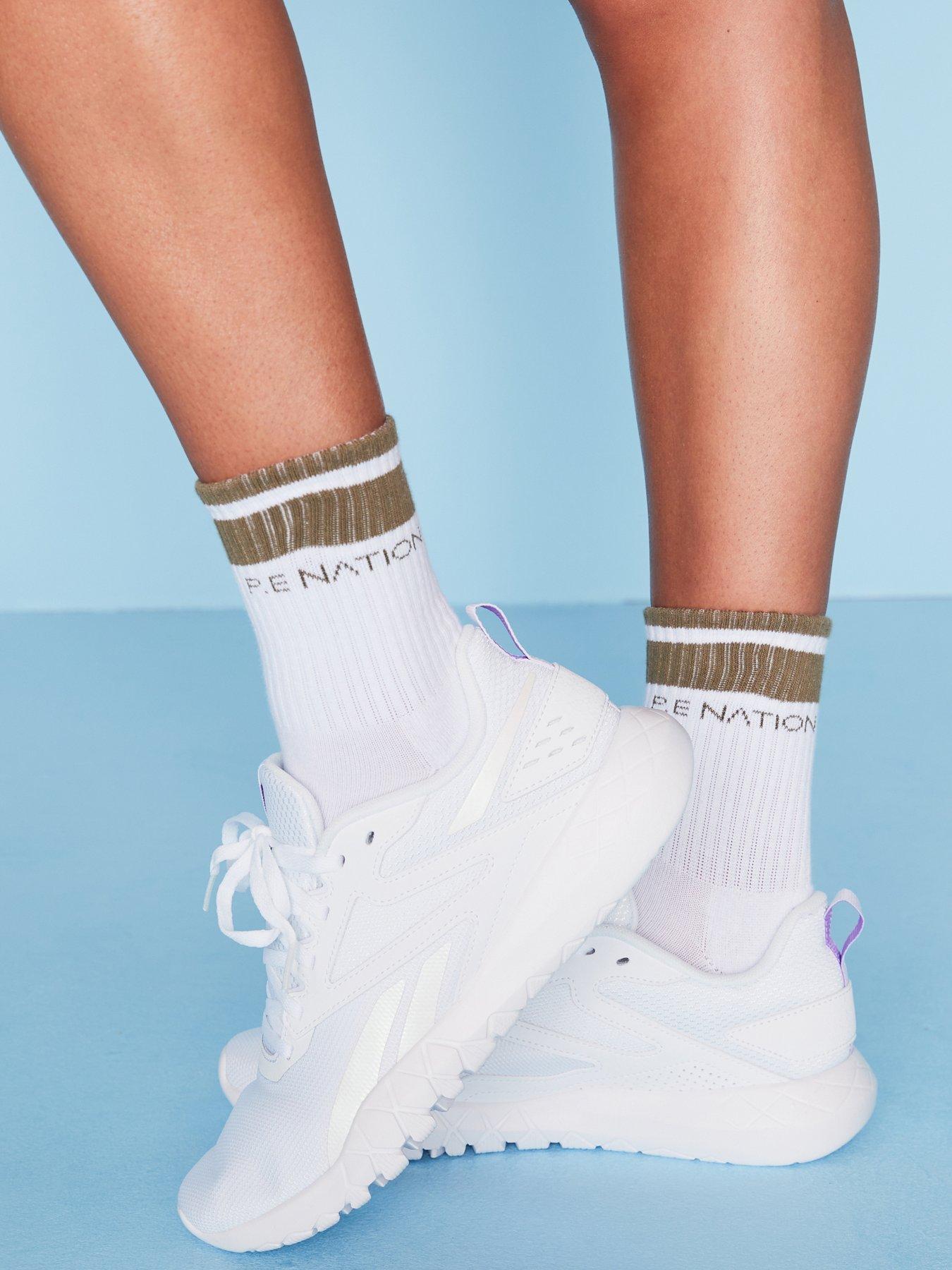 P.E Nation Womens Training Homage Sock - Khaki