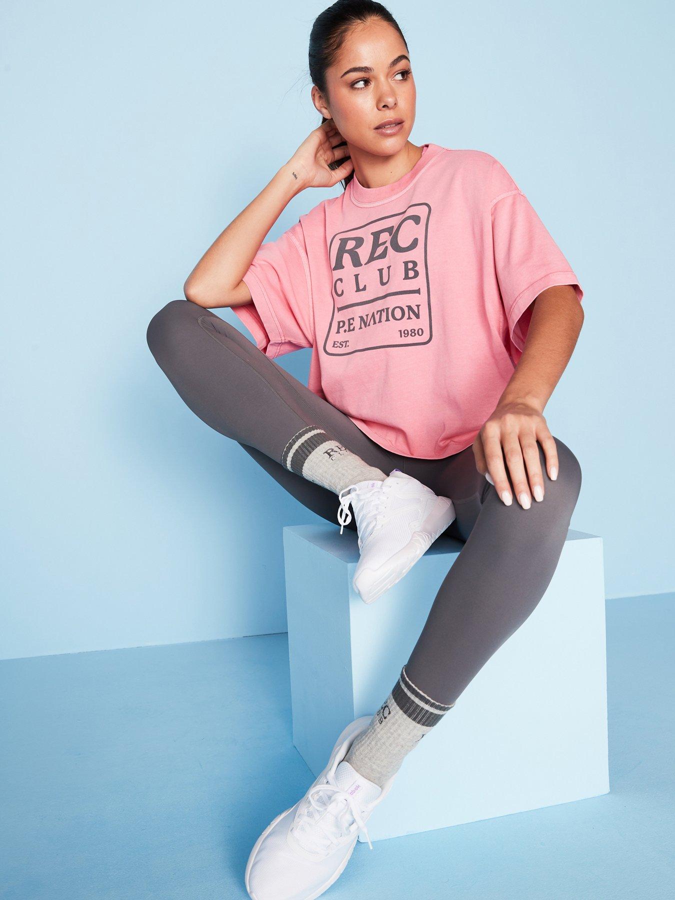 Image 1 of 6 of P.E Nation Womens Training Rally T-Shirt - Pink