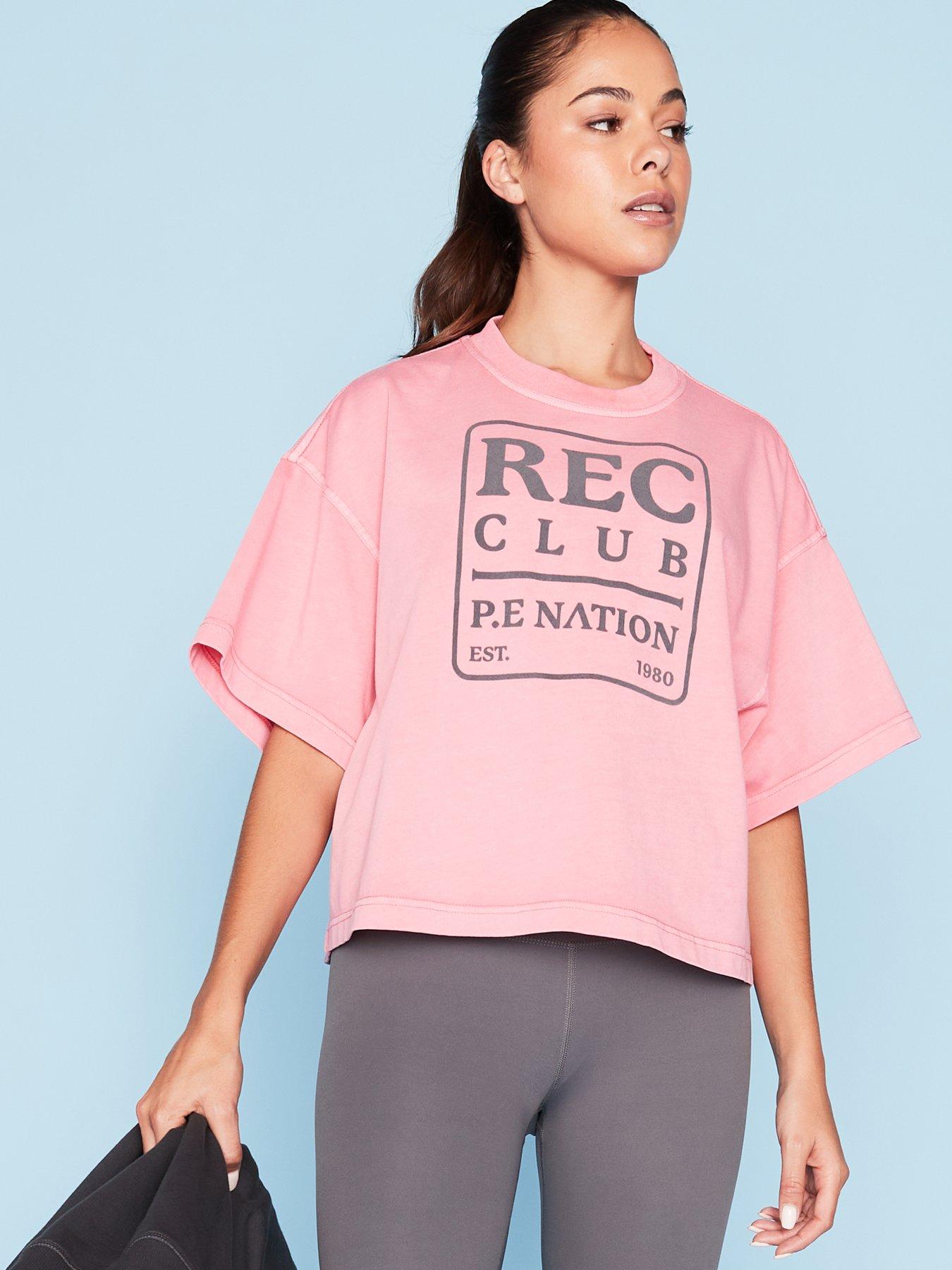 Image 4 of 6 of P.E Nation Womens Training Rally T-Shirt - Pink